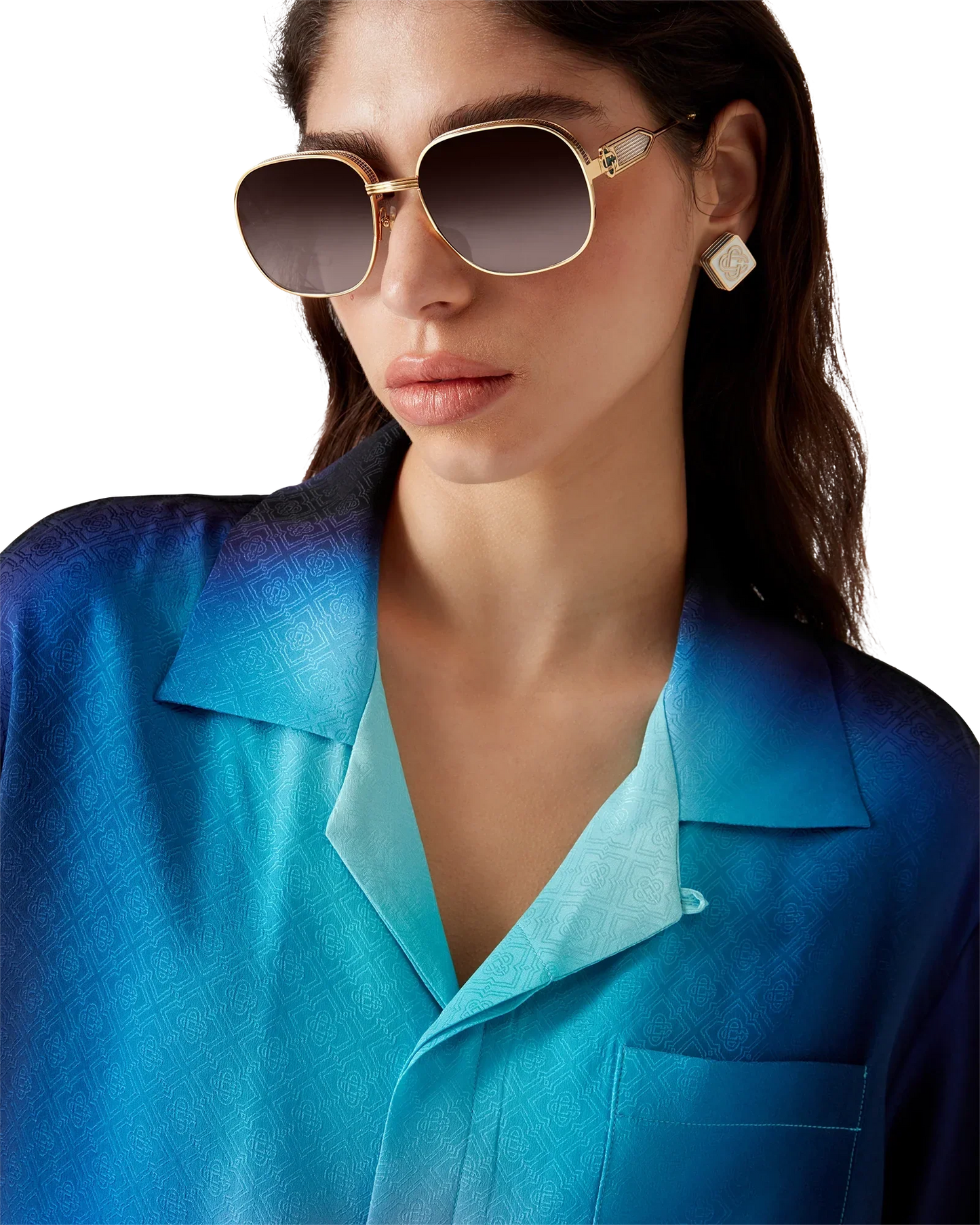 Gradient Silk Short Sleeve Shirt | Casablanca Paris | Image 5