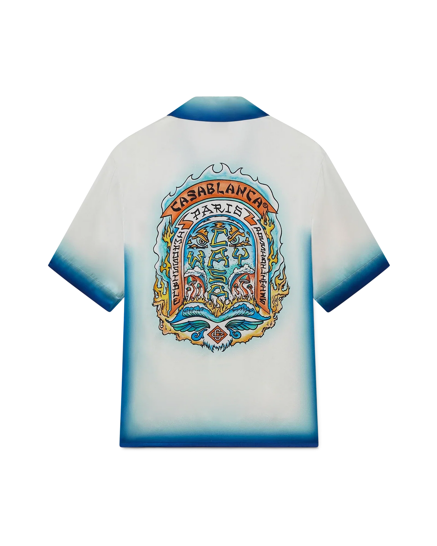 Casa Way Skate Short Sleeve Silk Shirt | Casablanca Paris | Image 1