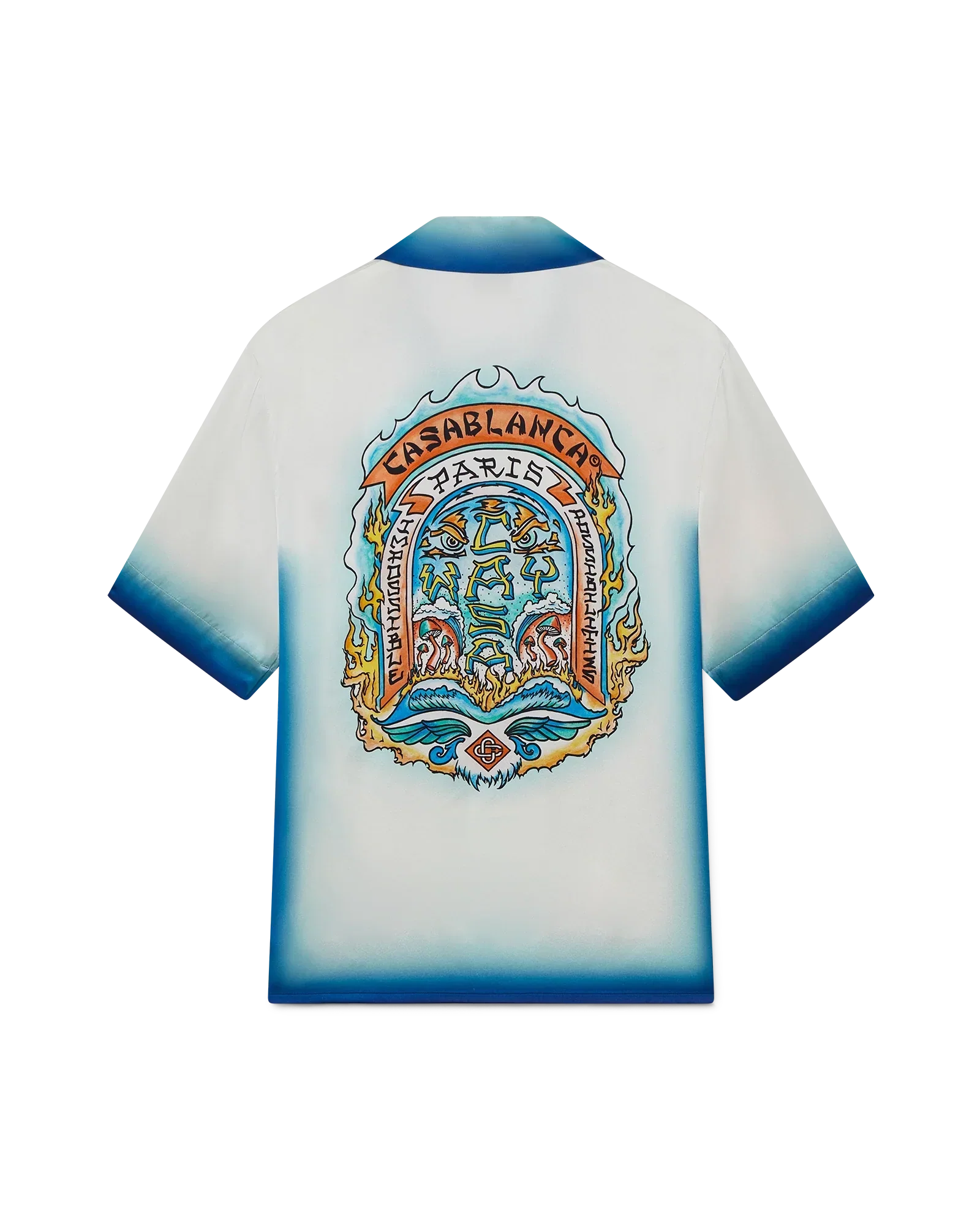 Casa Way Skate Short Sleeve Silk Shirt | Casablanca Paris | Image 1