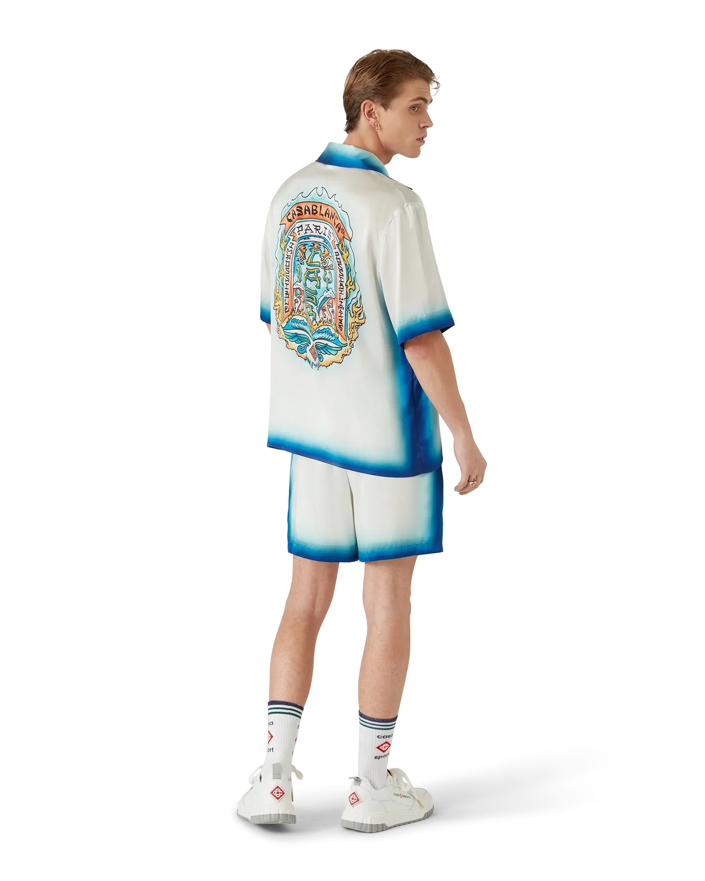 Casa Way Skate Silk Shorts | Casablanca Paris | Image 3