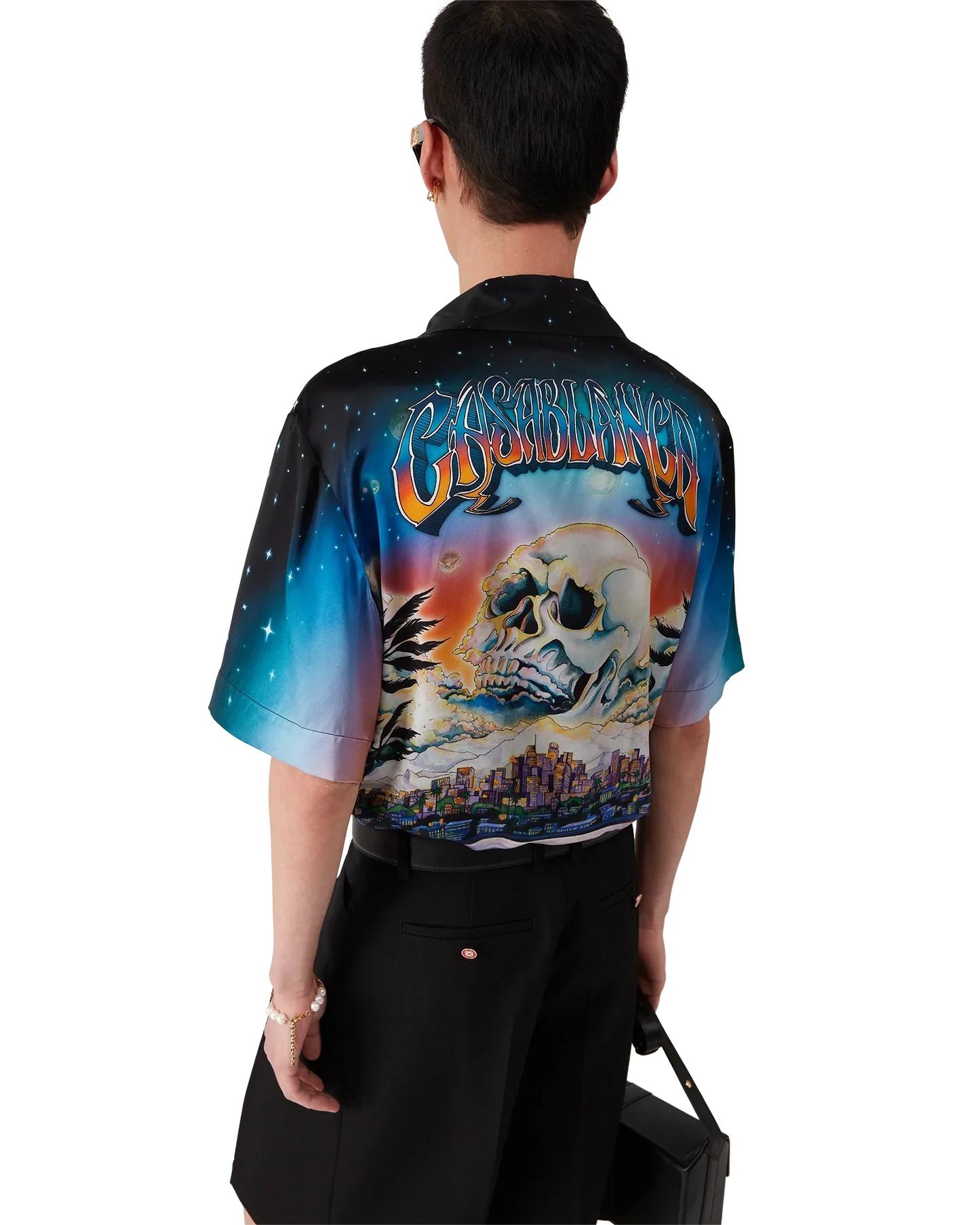 La Prémonition Short Sleeve Silk Shirt | Casablanca Paris | Image 8