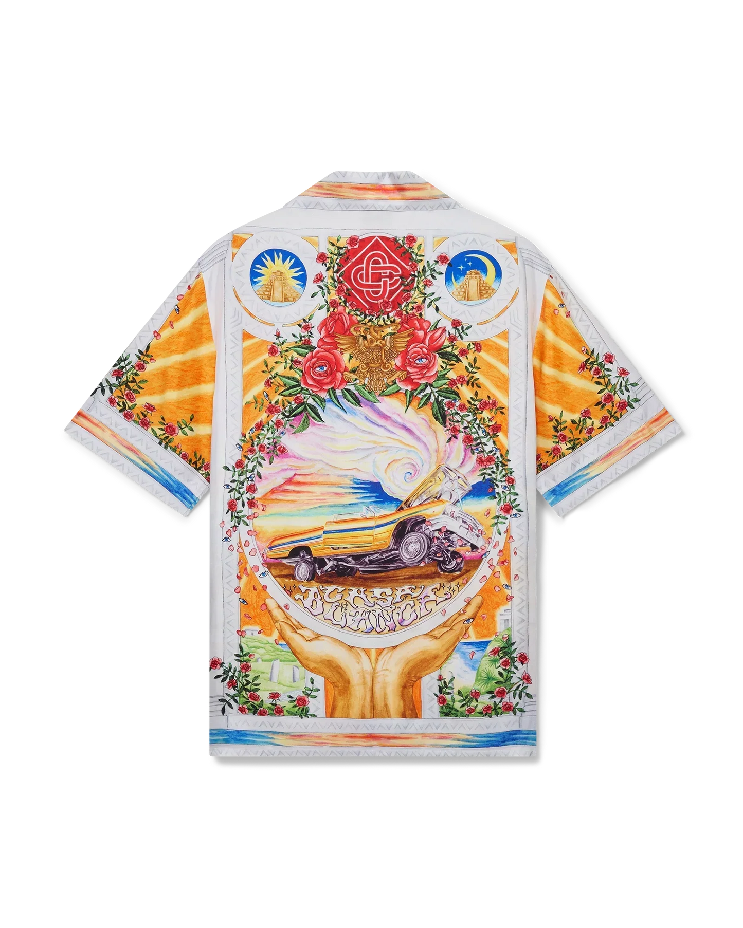 La Tornade De Rose Short Sleeve Silk Shirt | Casablanca Paris | Image 1