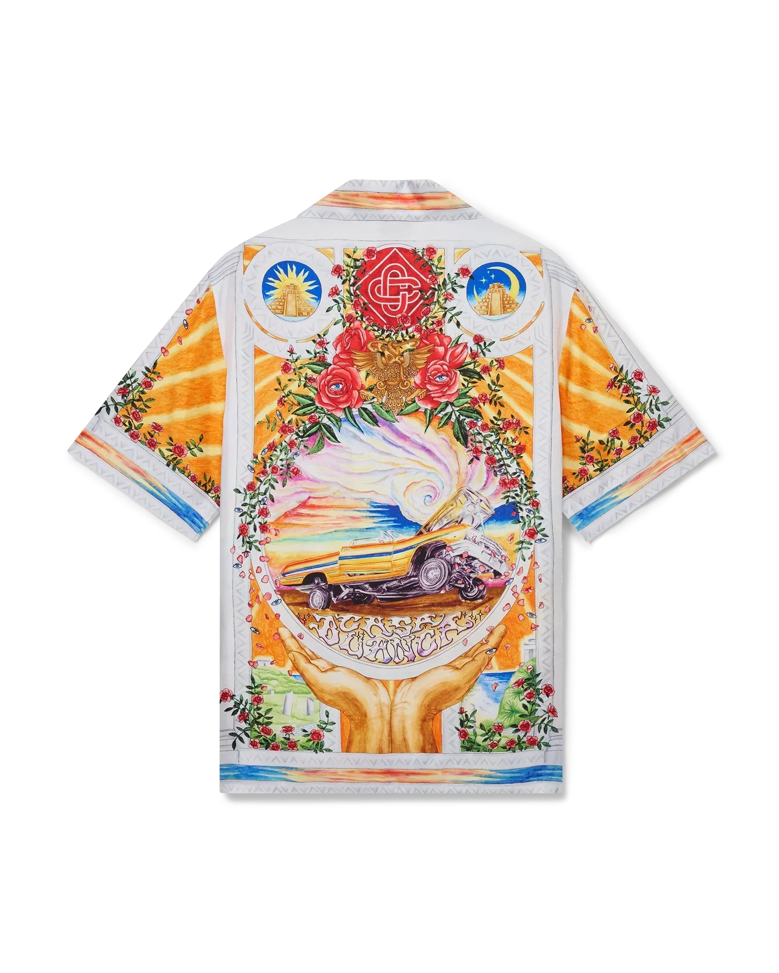 La Tornade De Rose Short Sleeve Silk Shirt | Casablanca Paris | Image 1