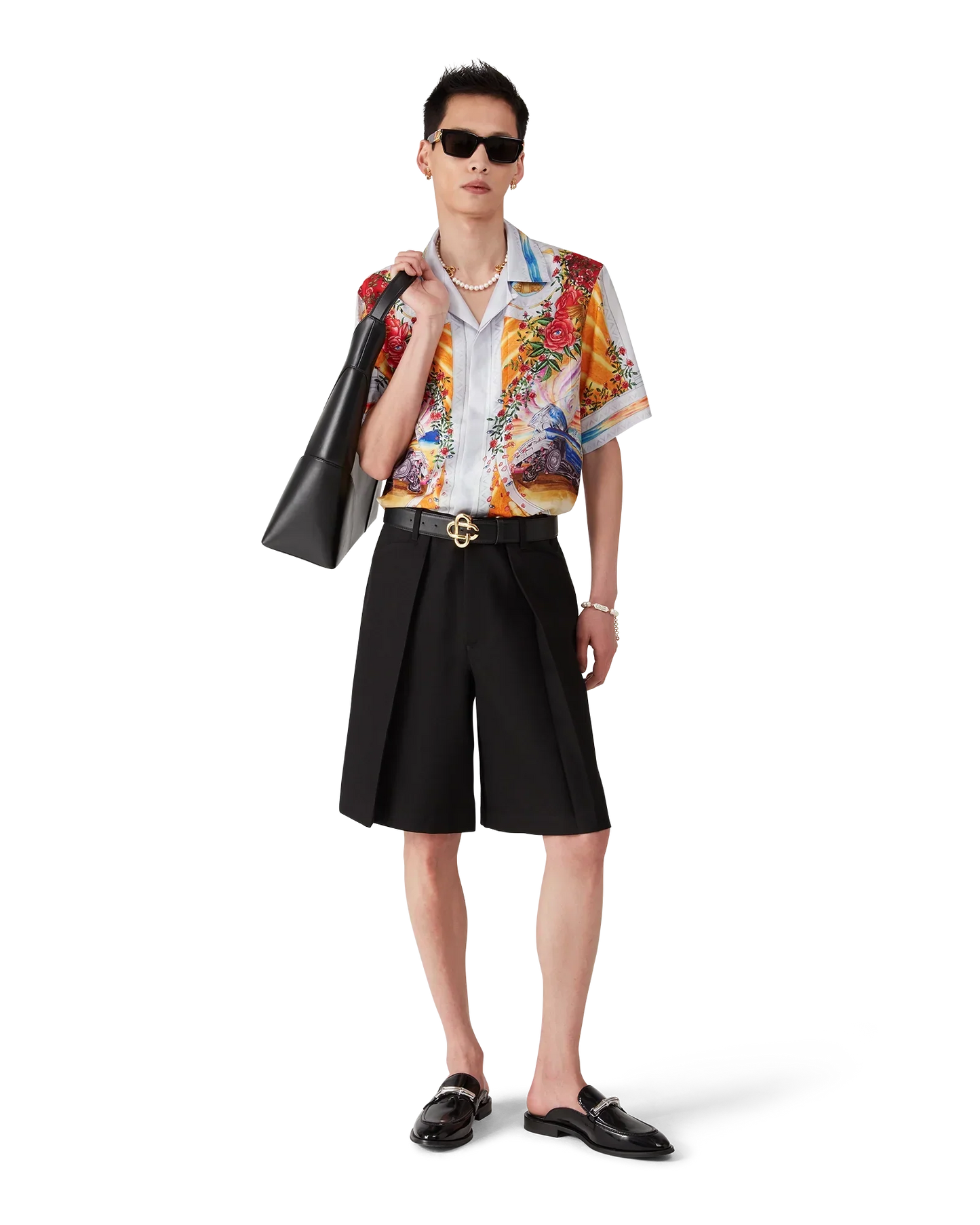 La Tornade De Rose Short Sleeve Silk Shirt | Casablanca Paris | Image 6