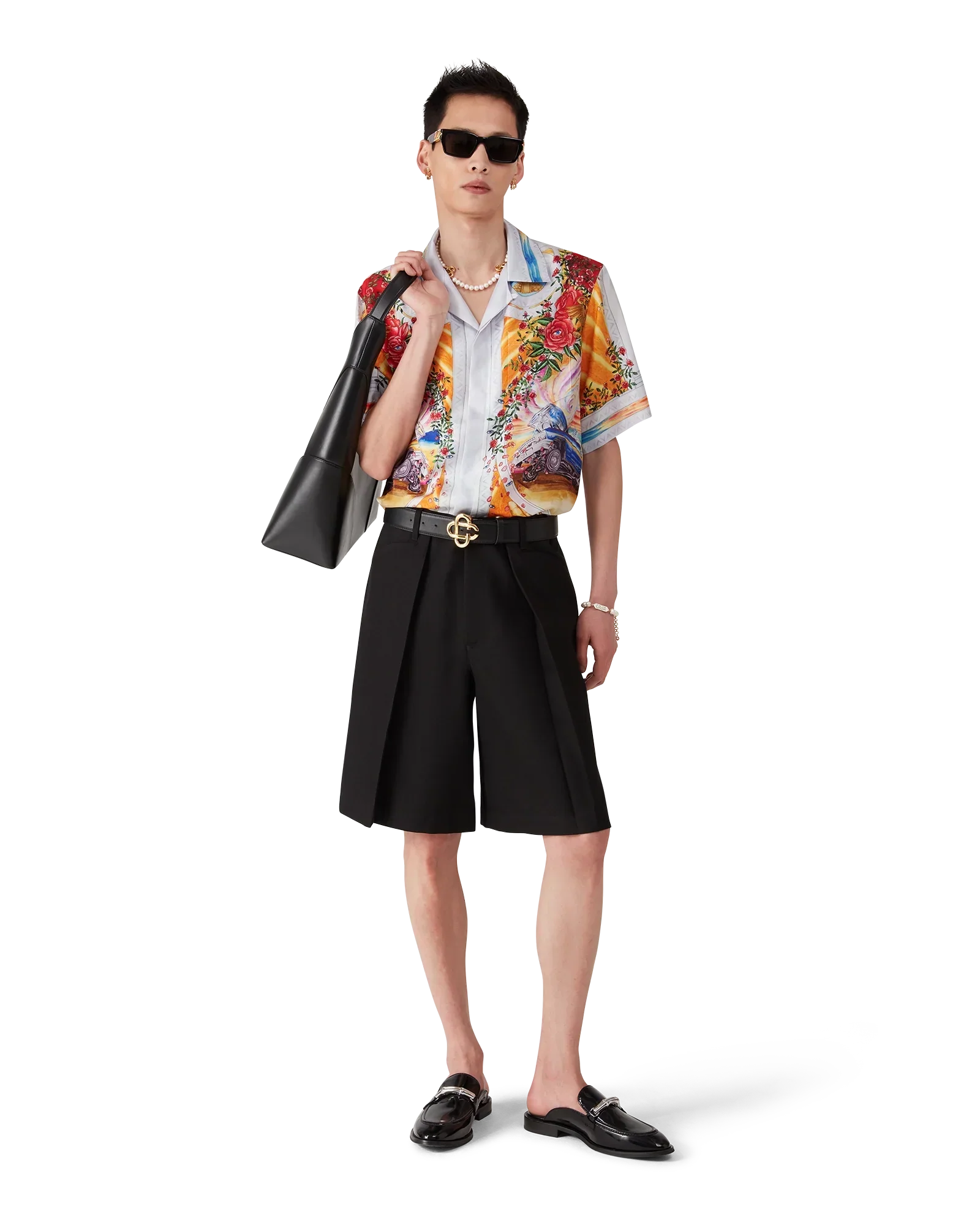 La Tornade De Rose Short Sleeve Silk Shirt | Casablanca Paris | Image 6