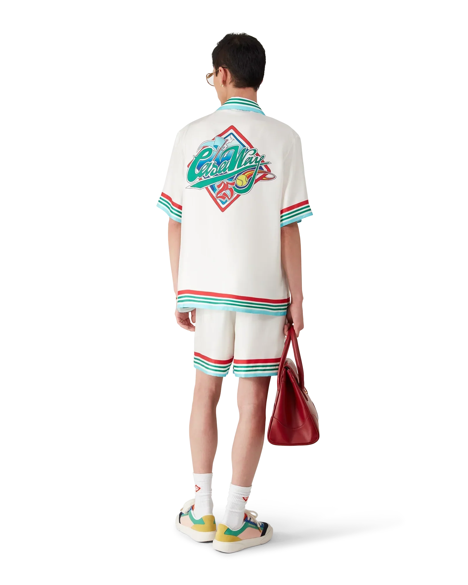 Casa Way World Series Short Sleeve Silk Shirt | Casablanca Paris | Image 6