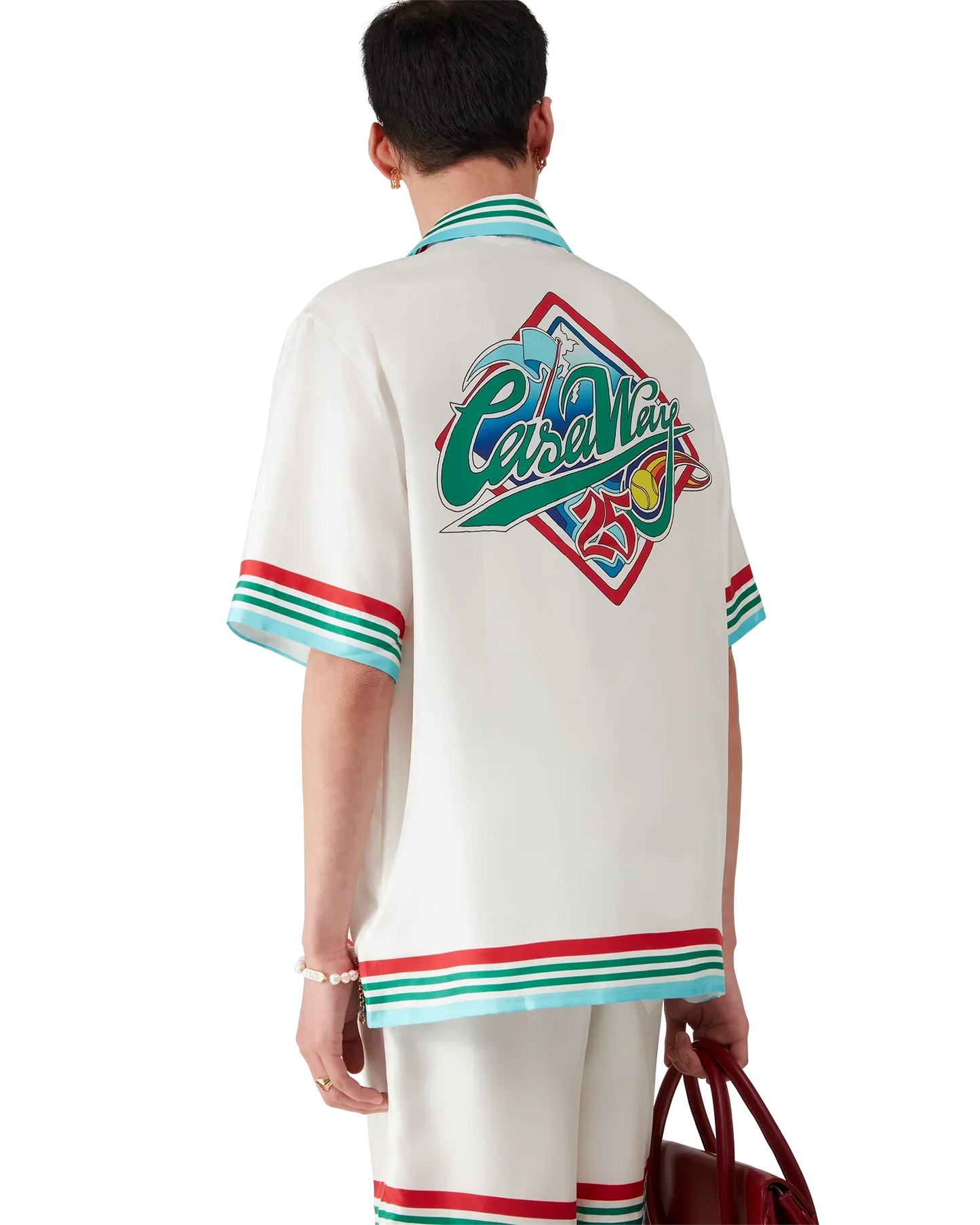 Casa Way World Series Short Sleeve Silk Shirt | Casablanca Paris | Image 8