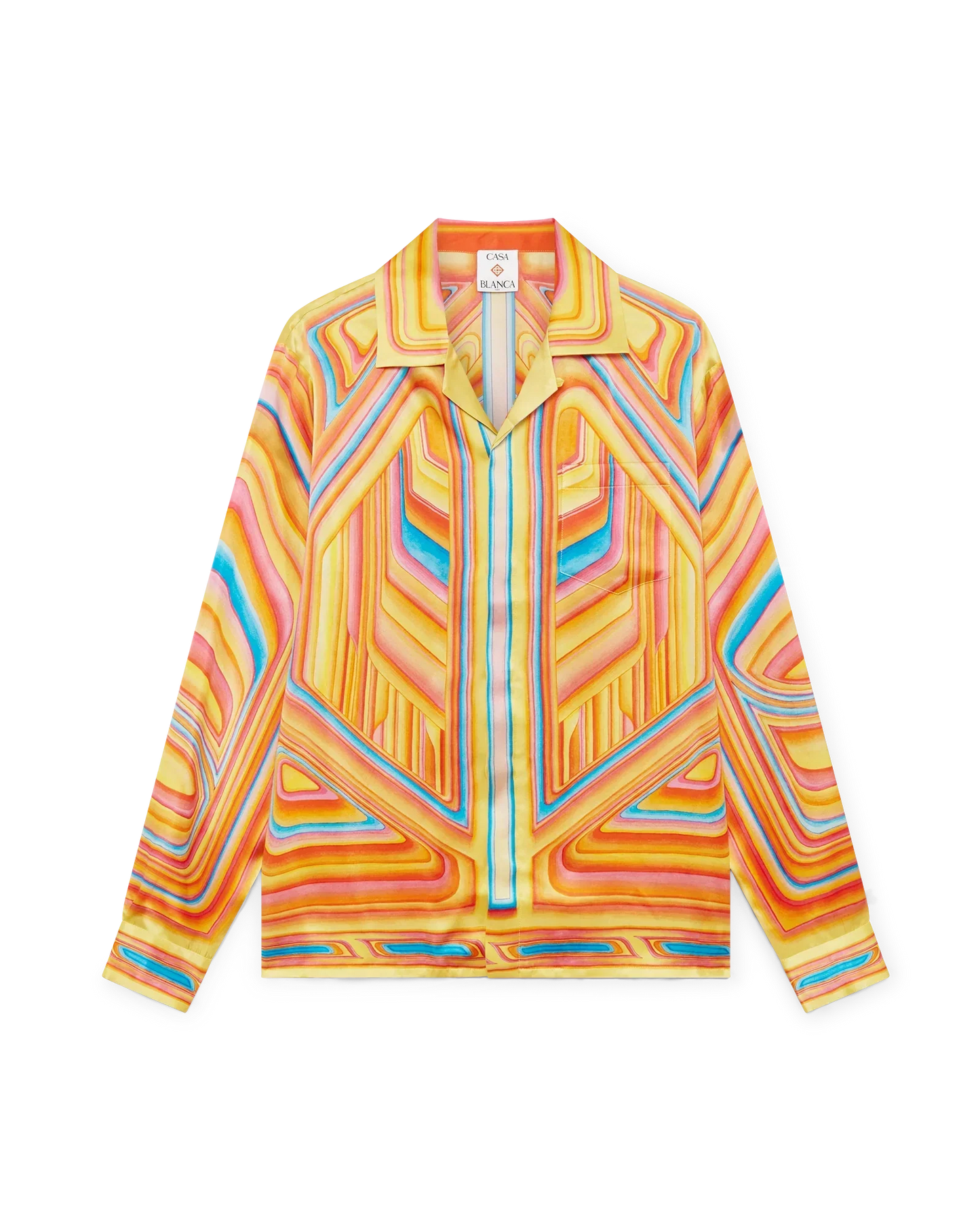 Low Rider Long Sleeve Silk Shirt | Casablanca Paris | Image 1