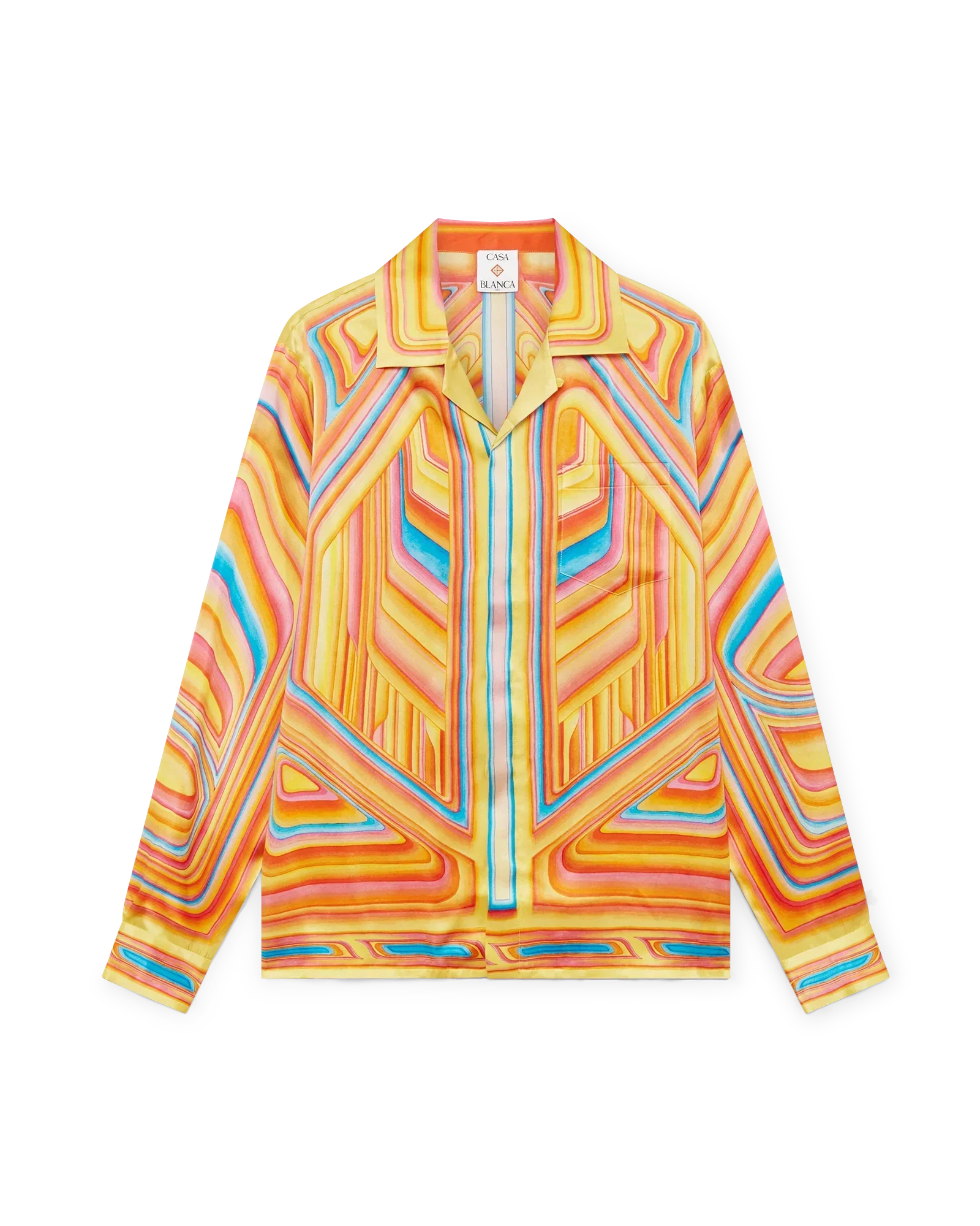 Low Rider Long Sleeve Silk Shirt | Casablanca Paris | Image 1