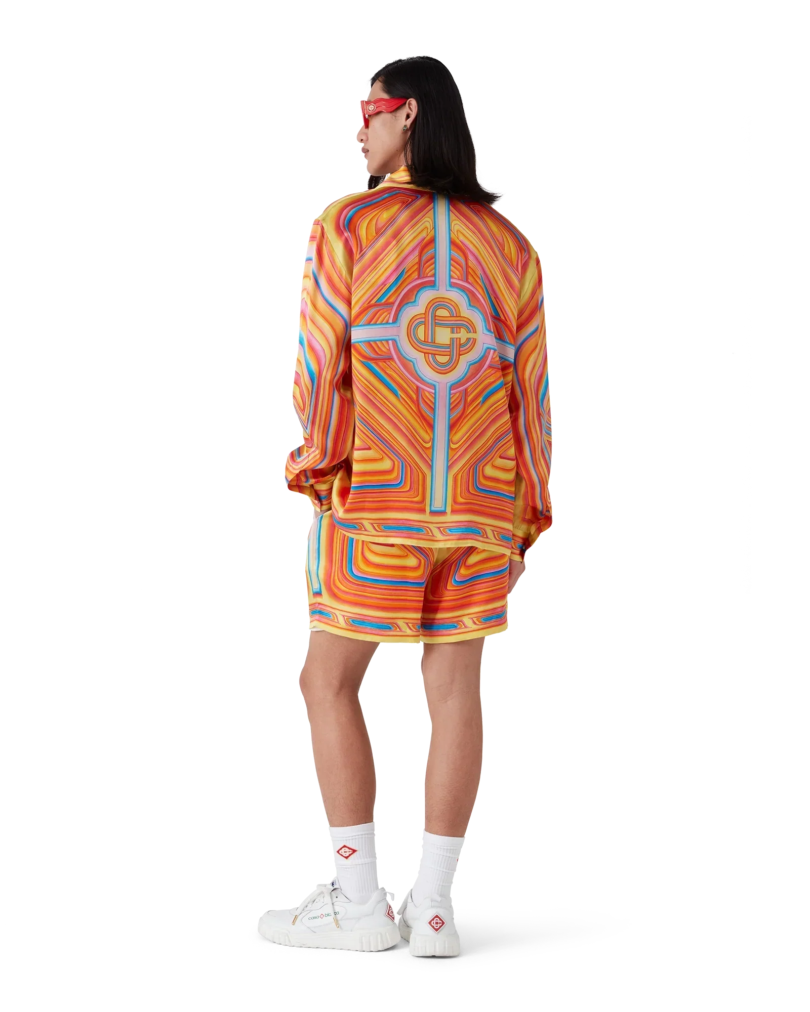Low Rider Long Sleeve Silk Shirt | Casablanca Paris | Image 5