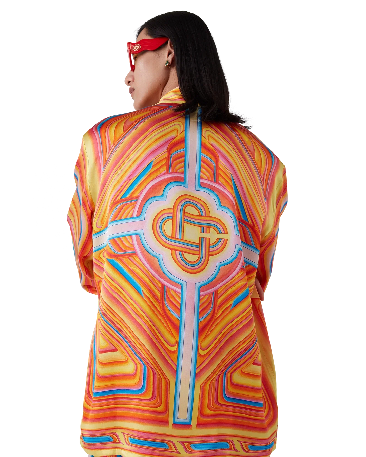 Low Rider Long Sleeve Silk Shirt | Casablanca Paris | Image 3
