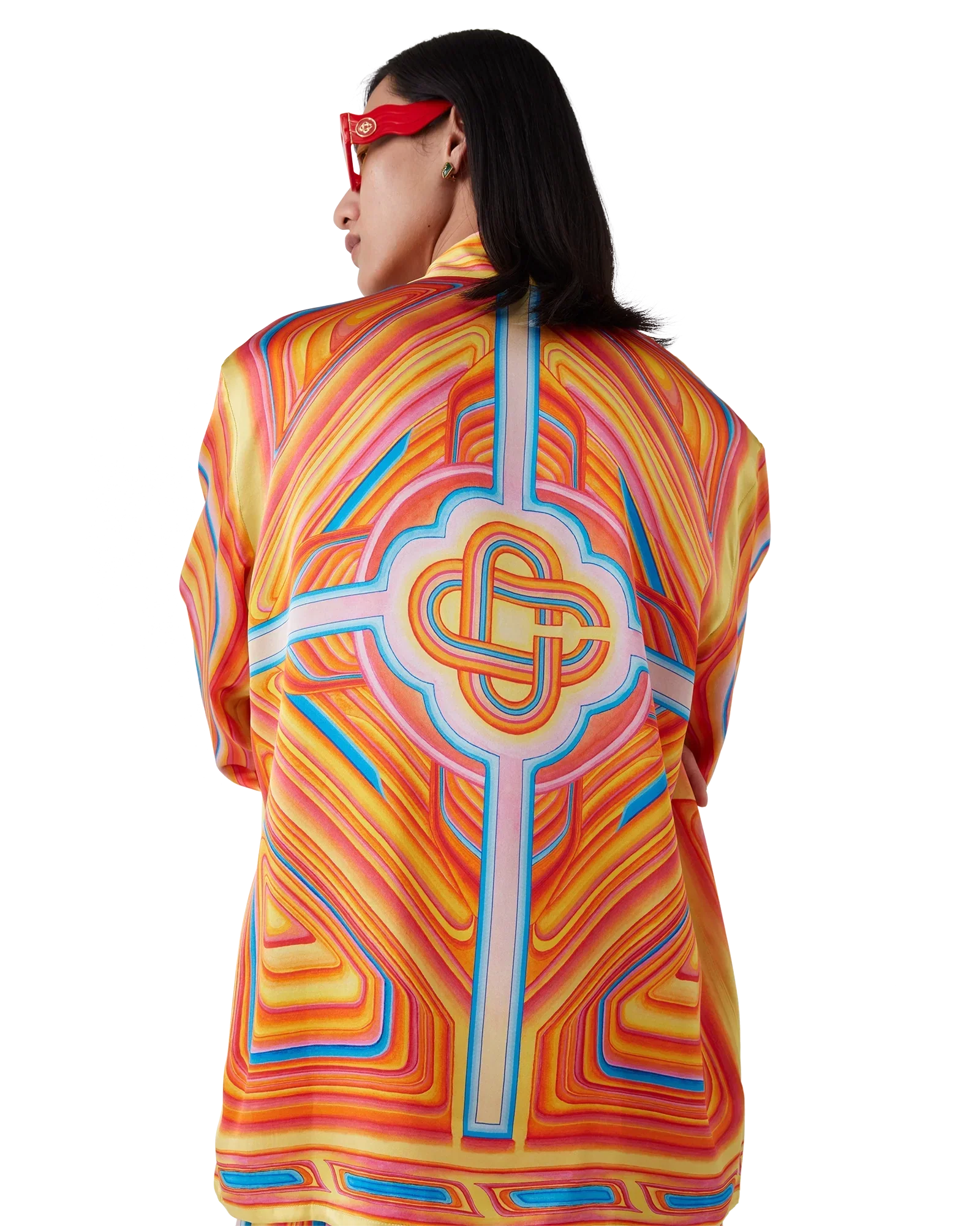 Low Rider Long Sleeve Silk Shirt | Casablanca Paris | Image 3