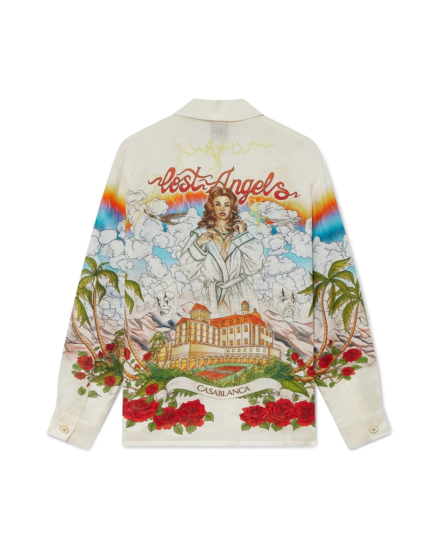 Chateau Long Sleeve Linen Shirt | Casablanca Paris | Image 1