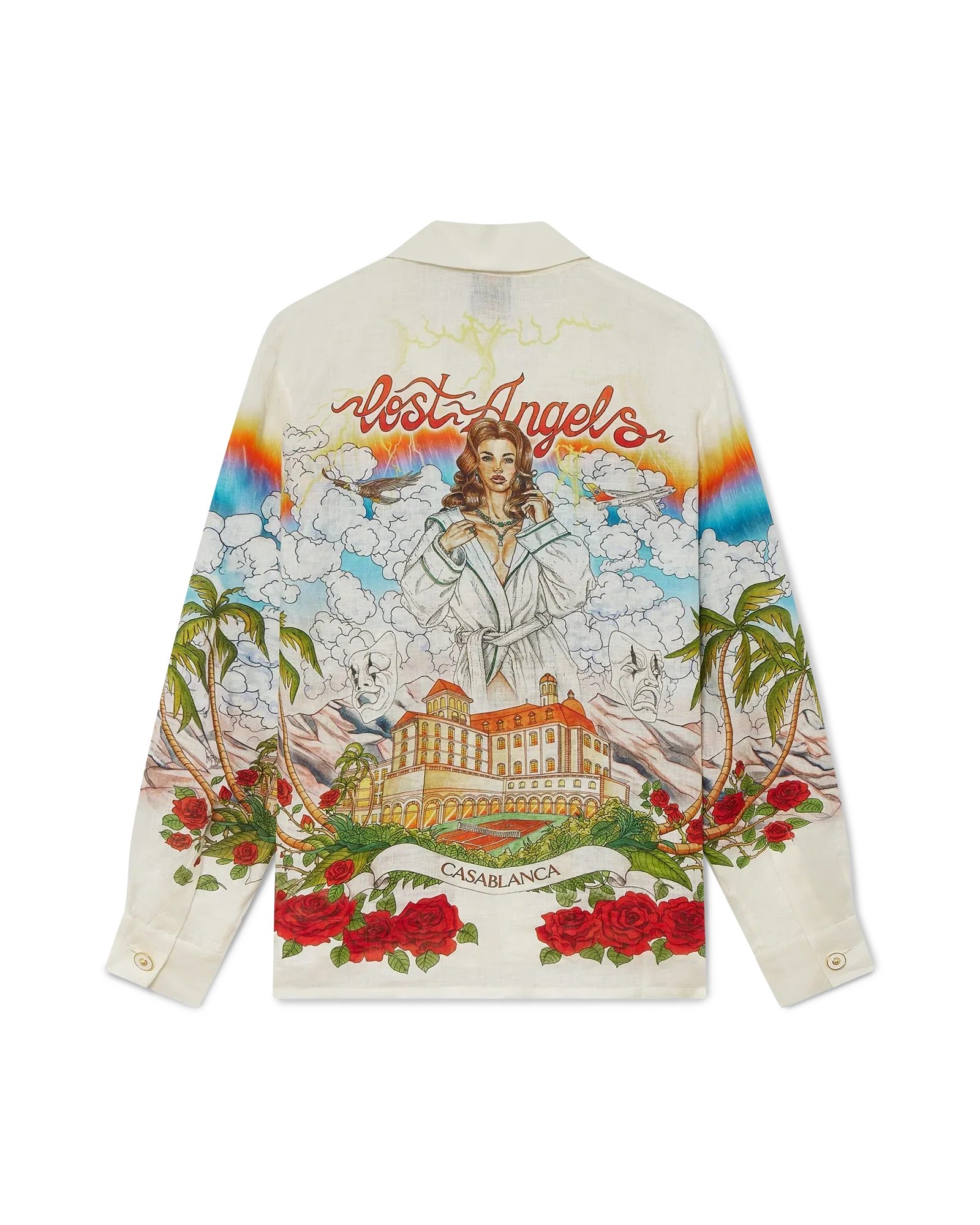 Chateau Long Sleeve Linen Shirt | Casablanca Paris | Image 1