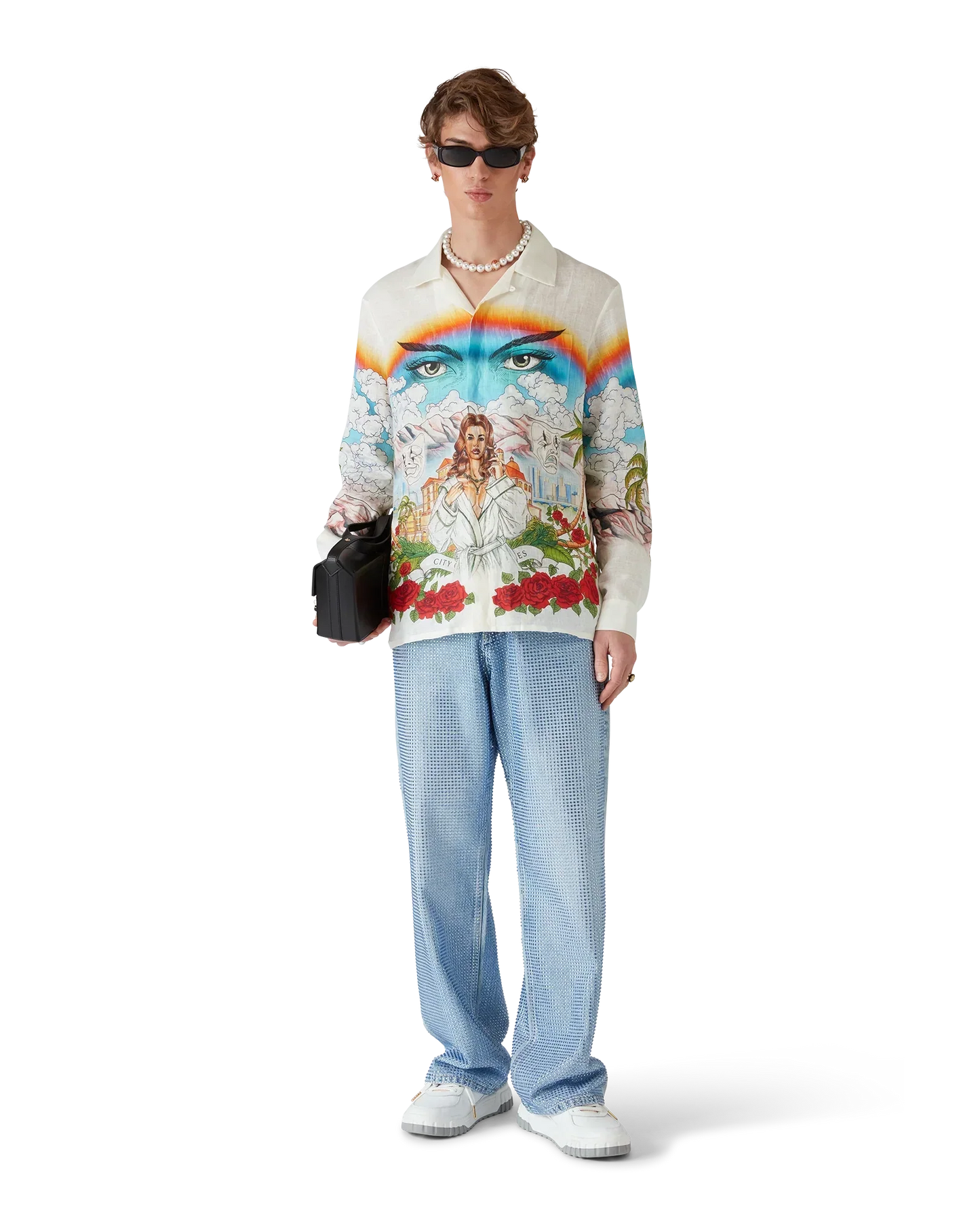 Chateau Long Sleeve Linen Shirt | Casablanca Paris | Image 6