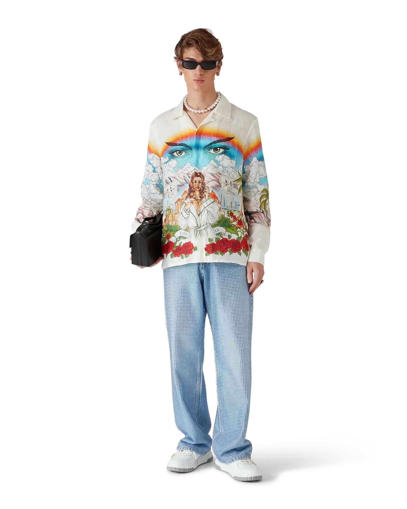 Chateau Long Sleeve Linen Shirt | Casablanca Paris | Image 6