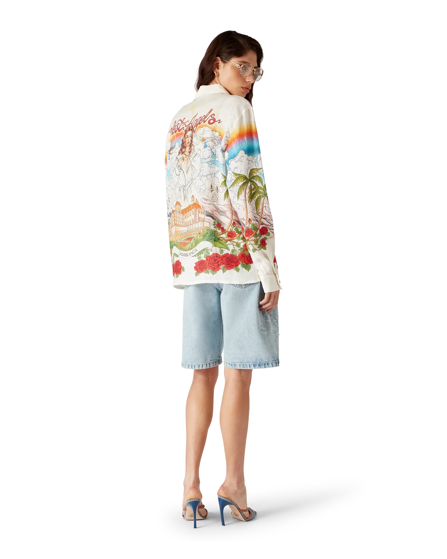 Chateau Long Sleeve Linen Shirt | Casablanca Paris | Image 3