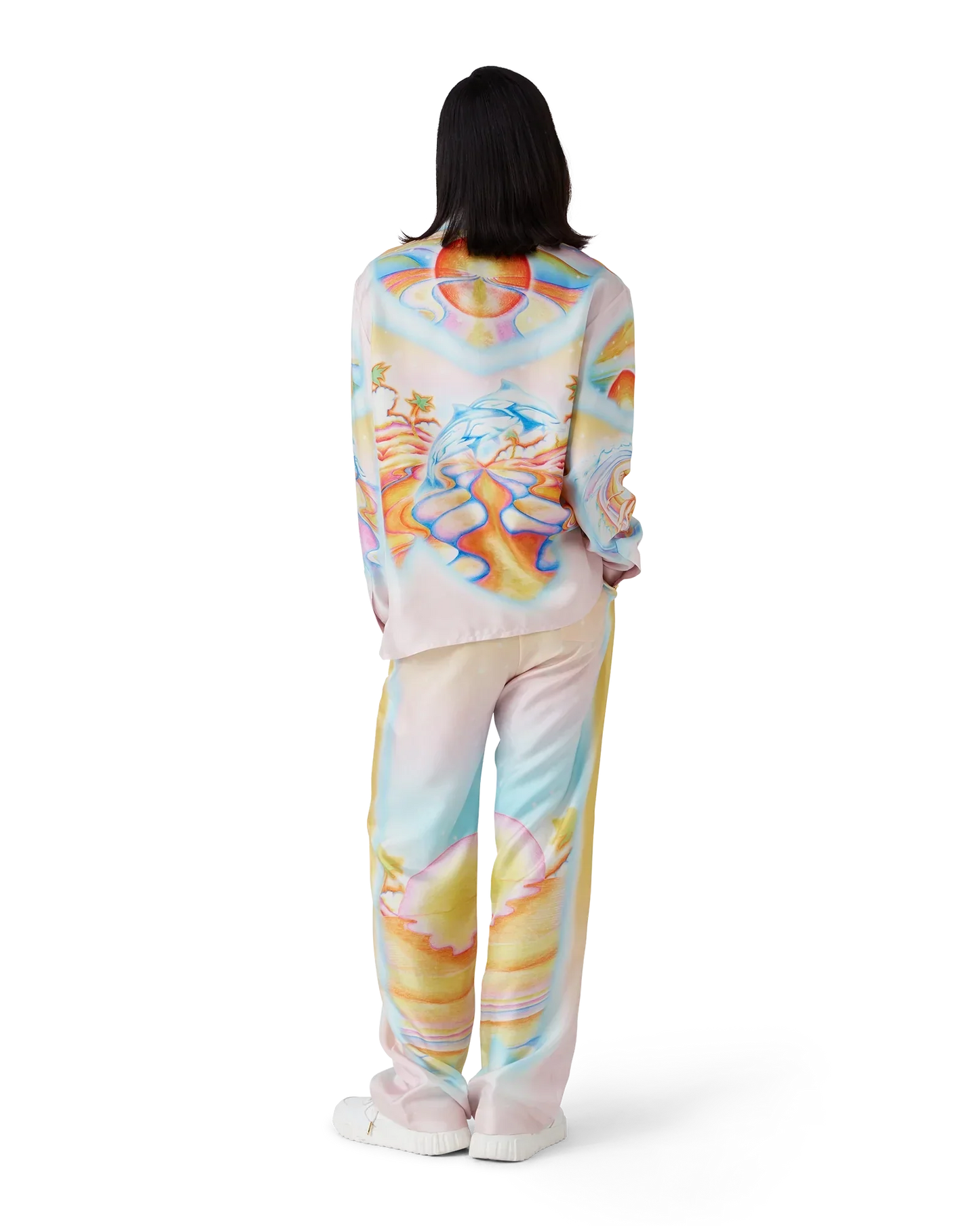 Psychedelic Nirvana Long Sleeve Silk Shirt | Casablanca Paris | Image 7