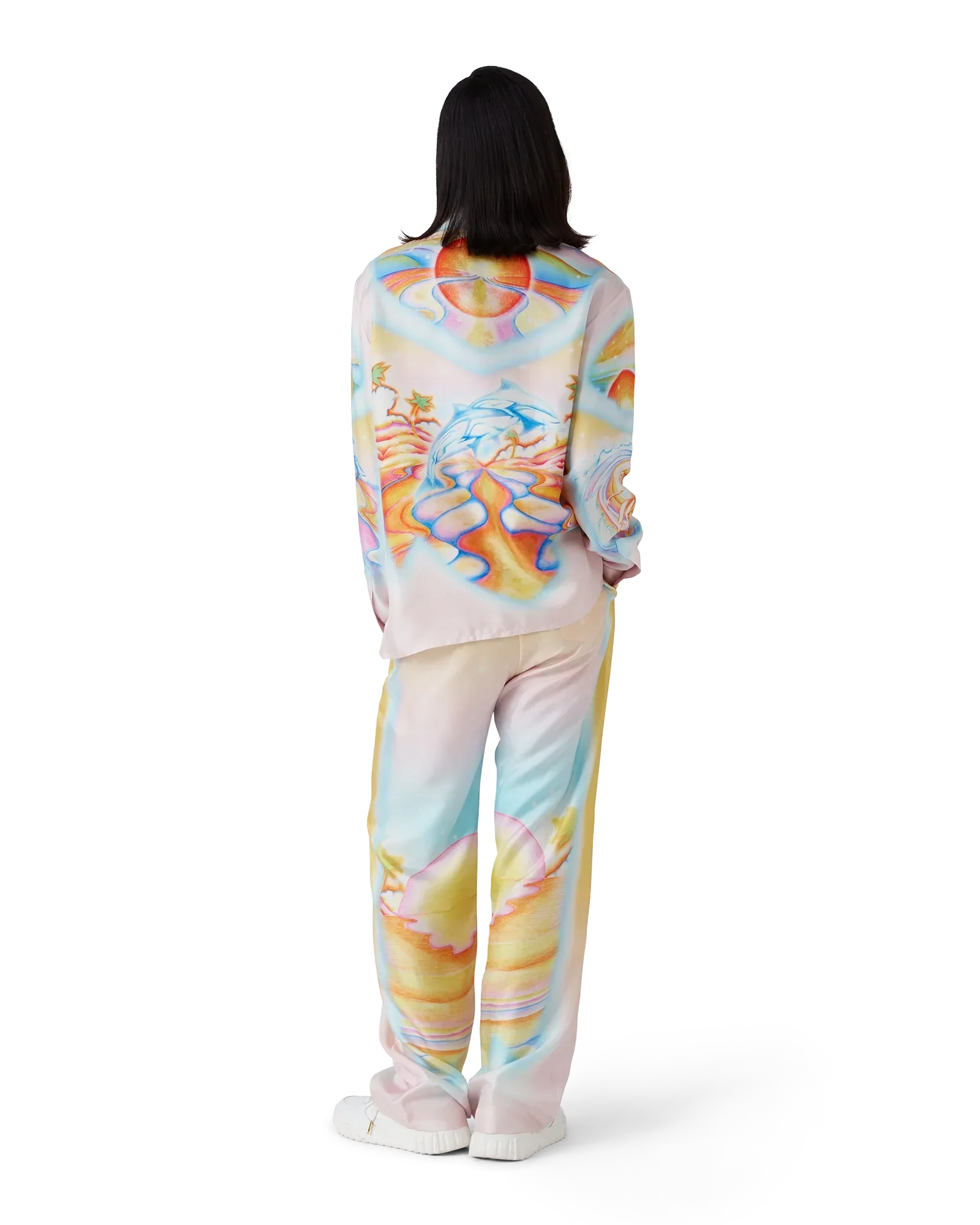 Psychedelic Nirvana Long Sleeve Silk Shirt | Casablanca Paris | Image 7