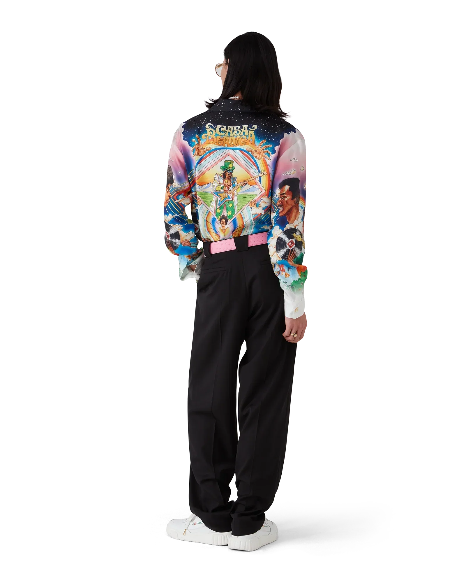 La Musique Long Sleeve Silk Shirt | Casablanca Paris | Image 7