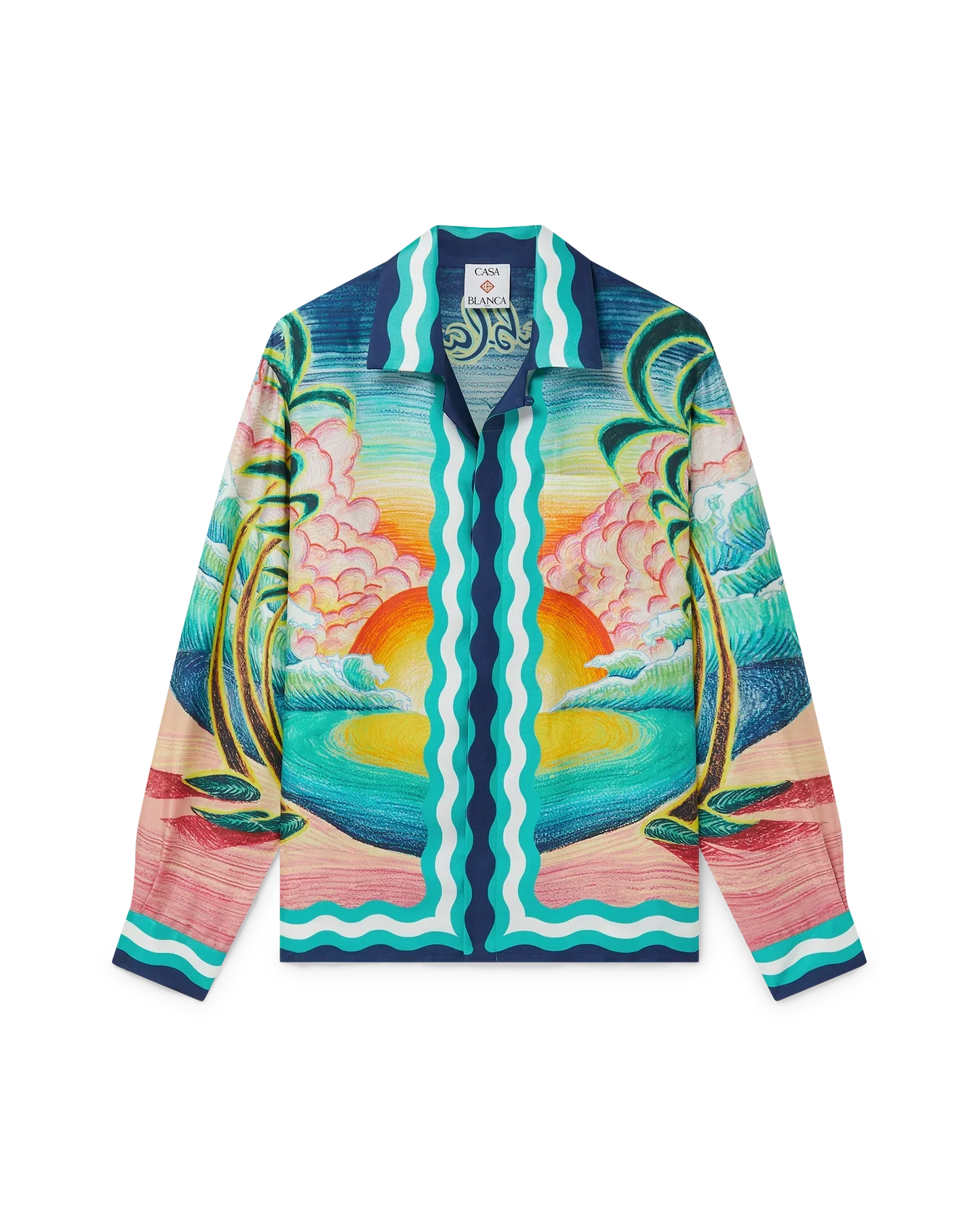 Danse De La Mer Long Sleeve Silk Shirt | Casablanca Paris | Image 1