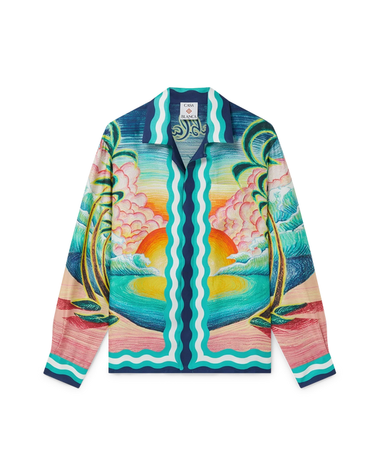 Danse De La Mer Long Sleeve Silk Shirt | Casablanca Paris | Image 1