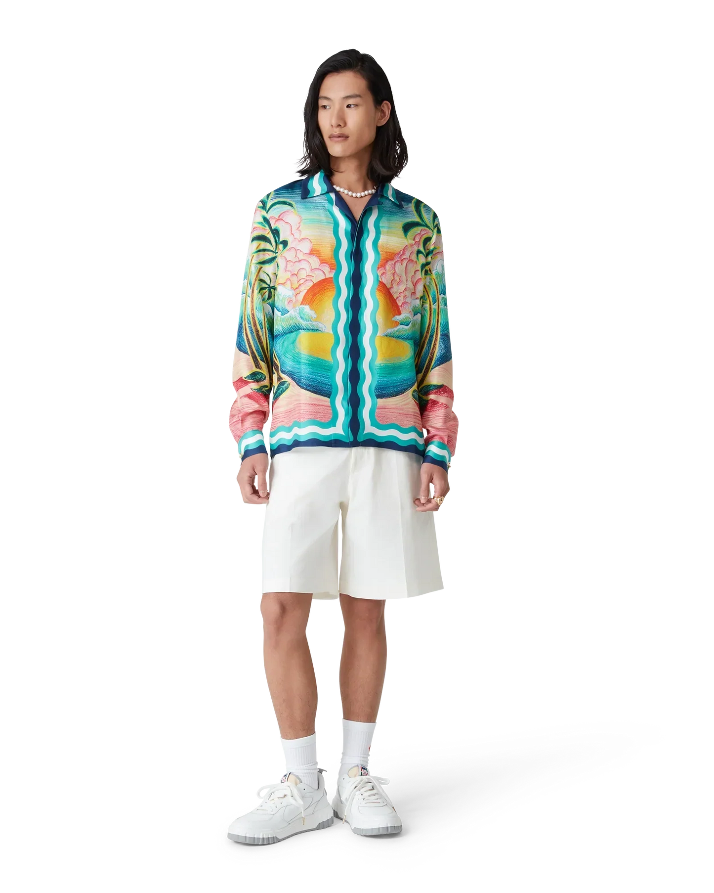 Danse De La Mer Long Sleeve Silk Shirt | Casablanca Paris | Image 2
