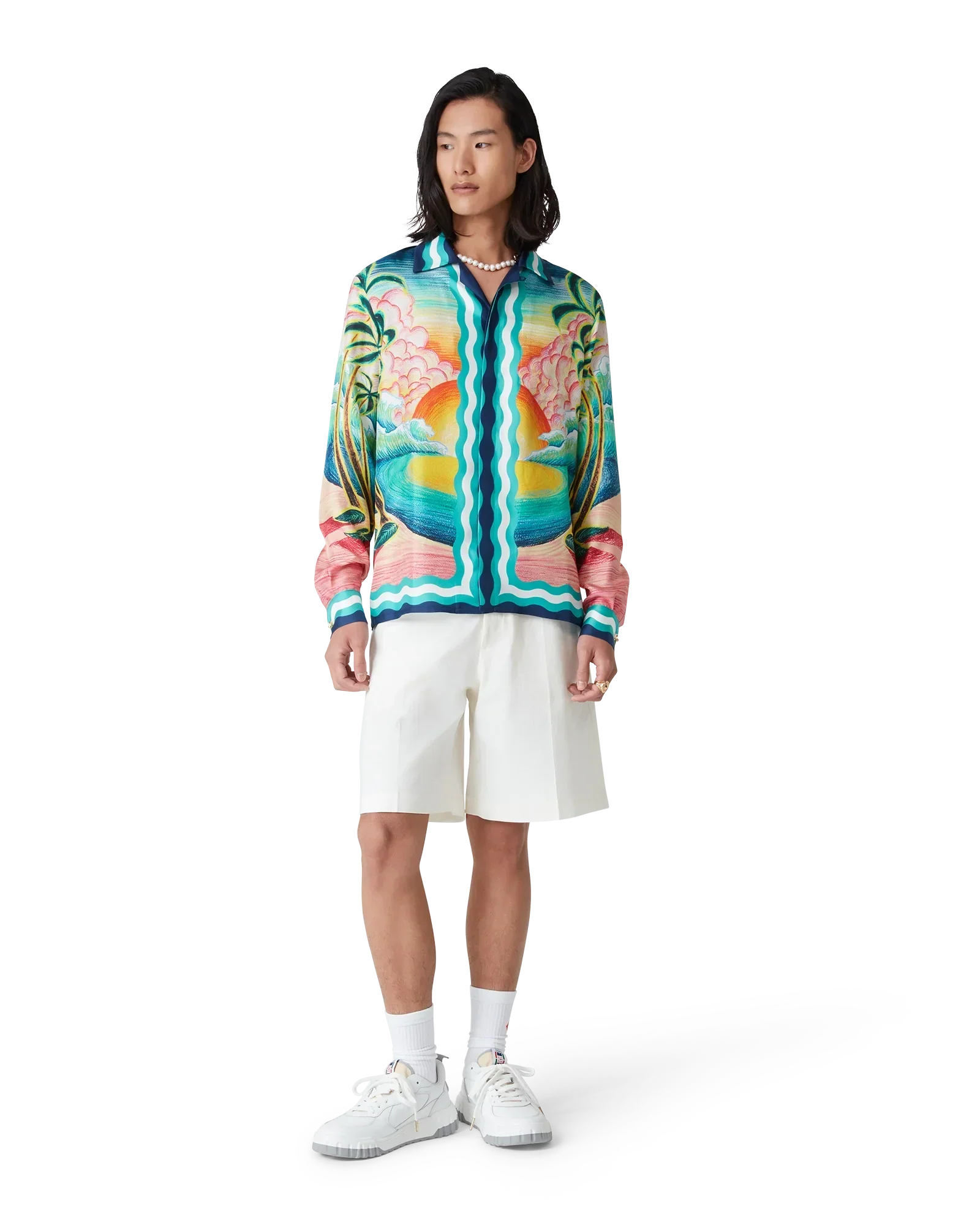 Danse De La Mer Long Sleeve Silk Shirt | Casablanca Paris | Image 2