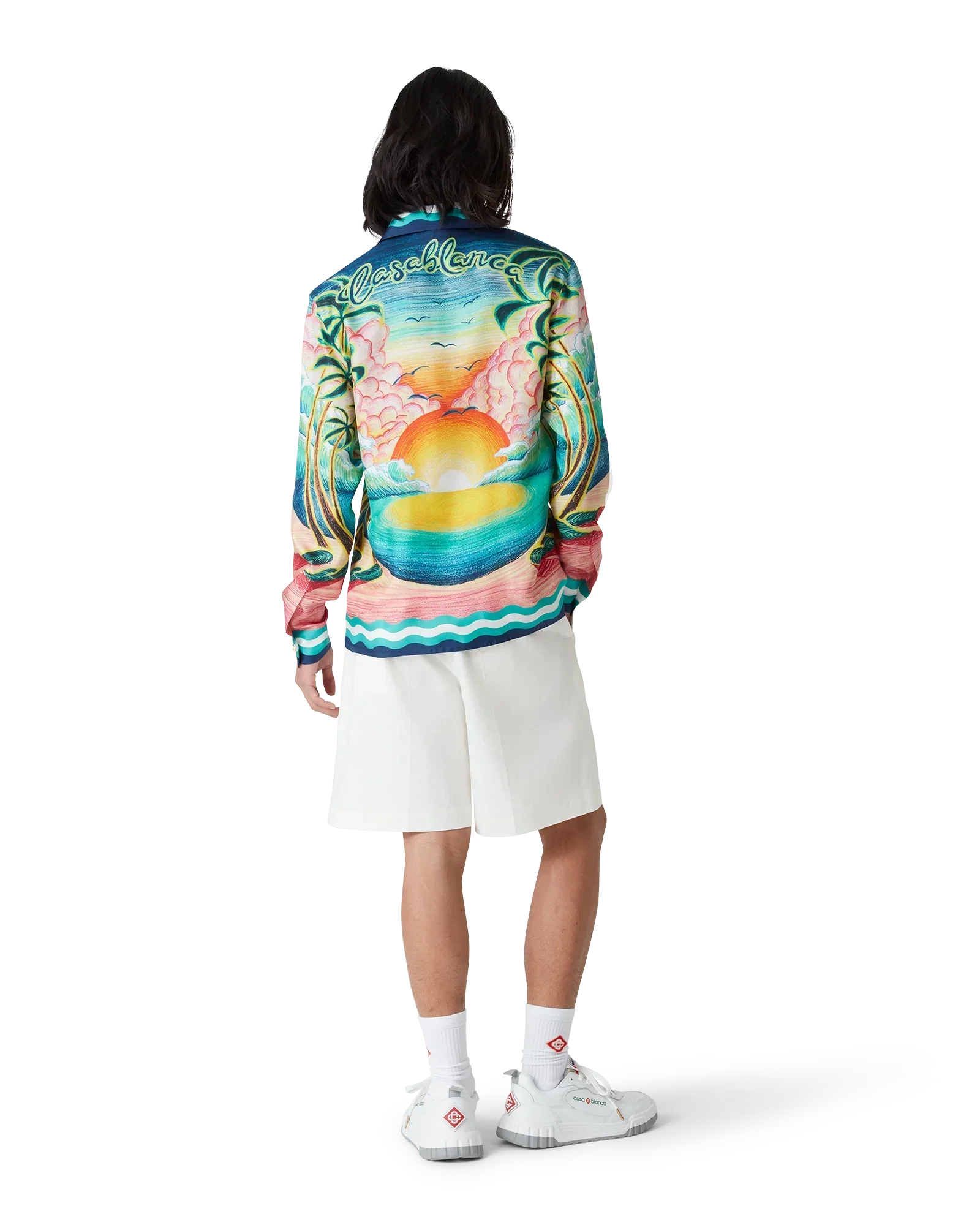 Danse De La Mer Long Sleeve Silk Shirt | Casablanca Paris | Image 3