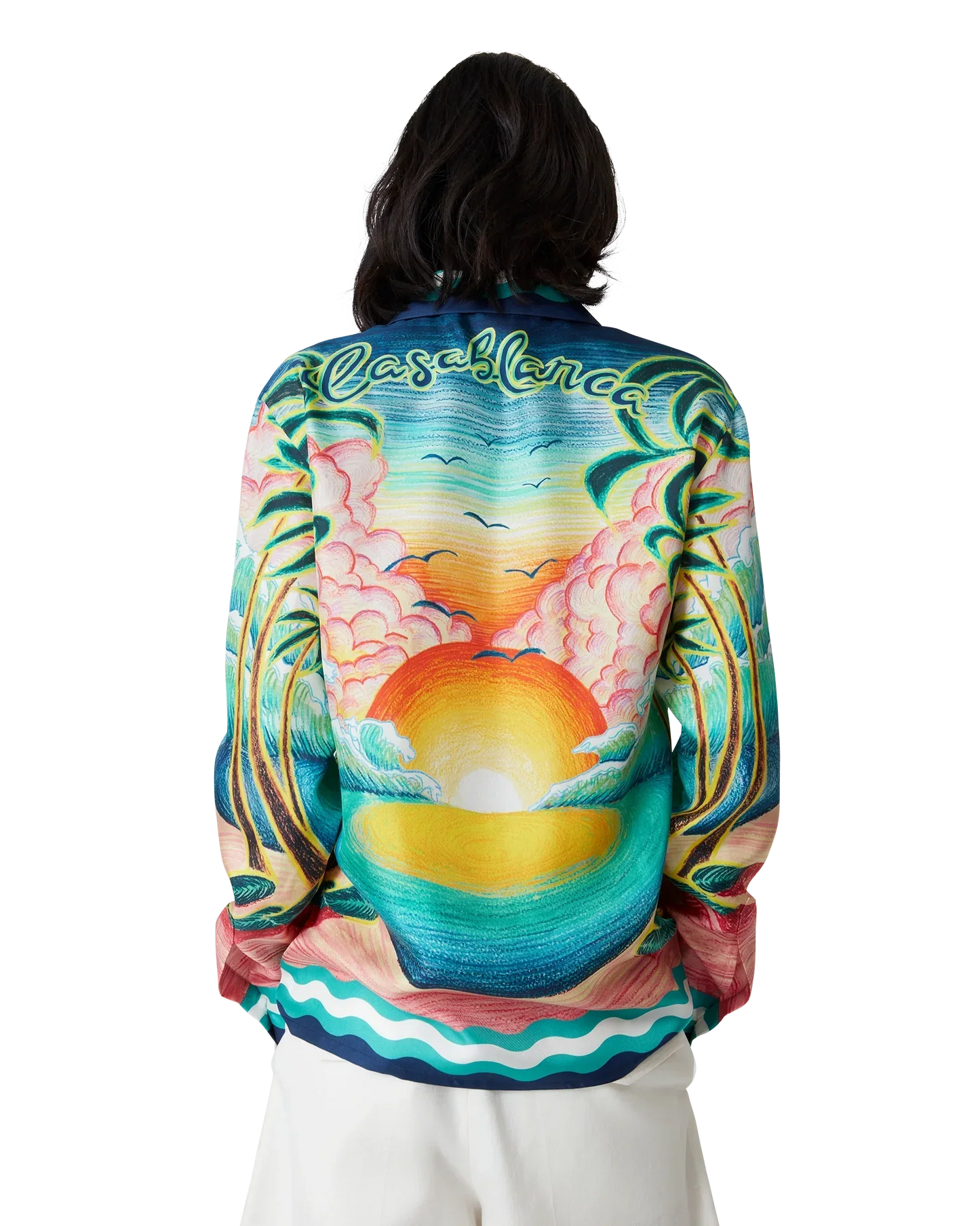 Danse De La Mer Long Sleeve Silk Shirt | Casablanca Paris | Image 5