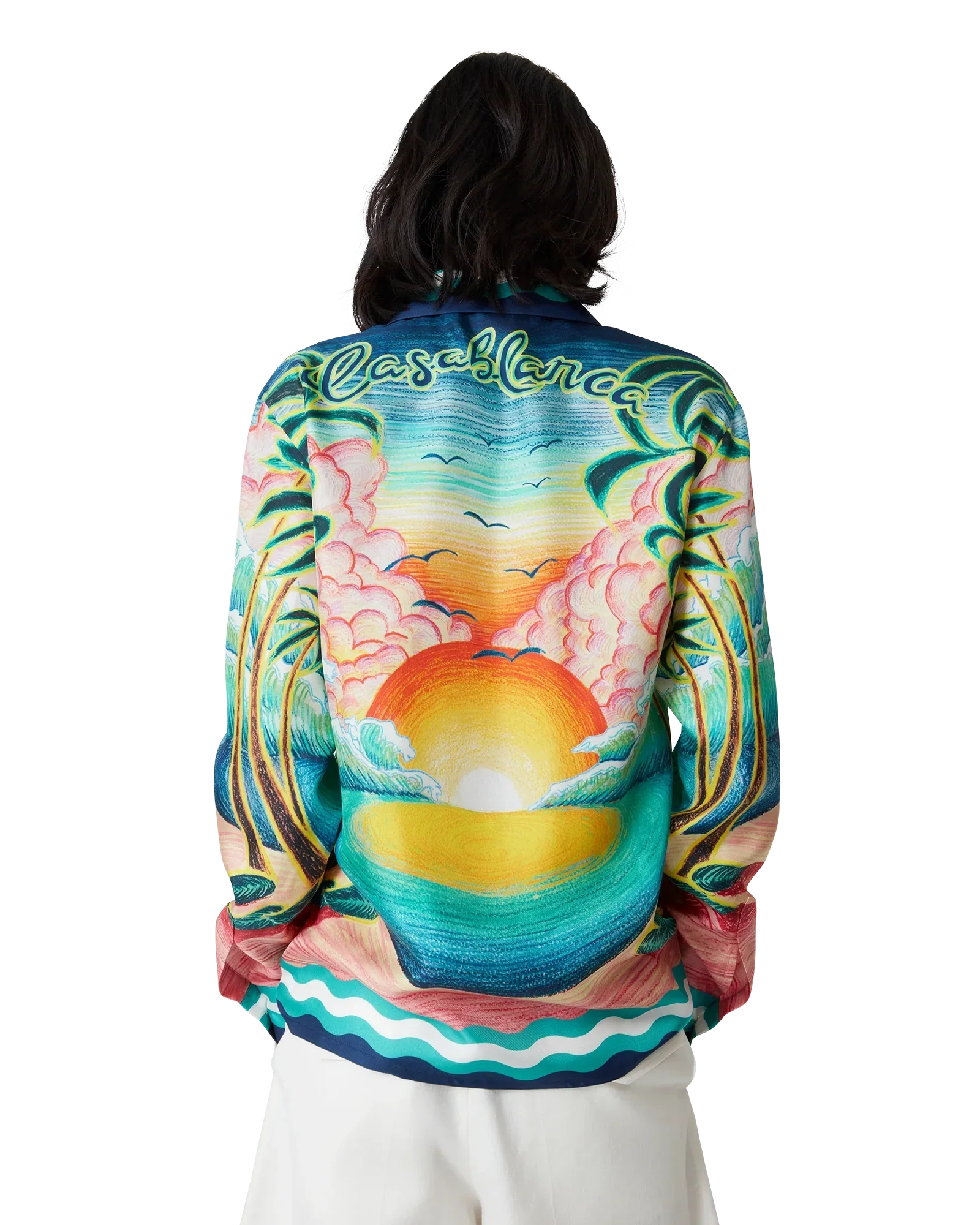 Danse De La Mer Long Sleeve Silk Shirt | Casablanca Paris | Image 5