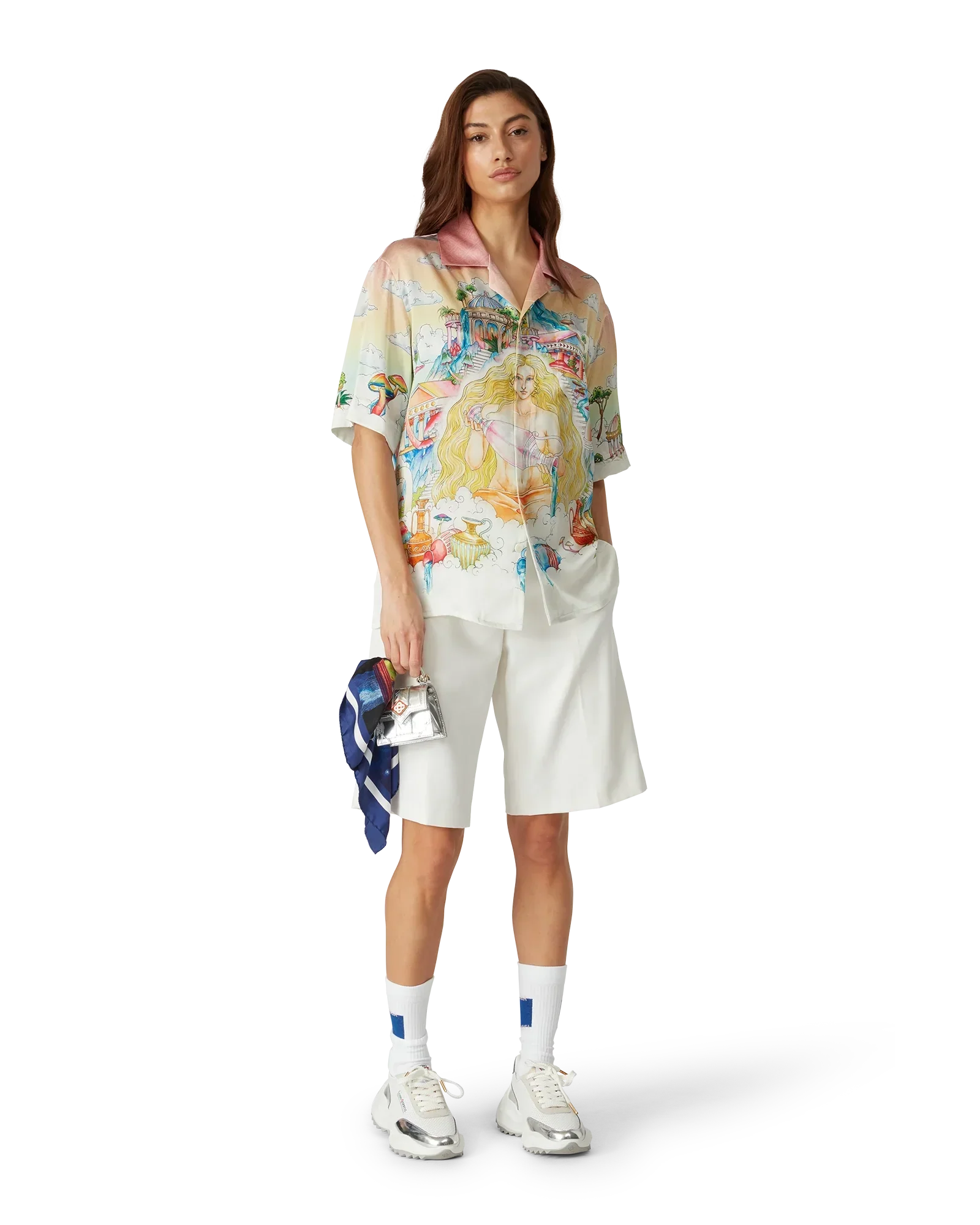 The Road To Knowledge Short Sleeve Silk Shirt | Casablanca Paris | Image 2