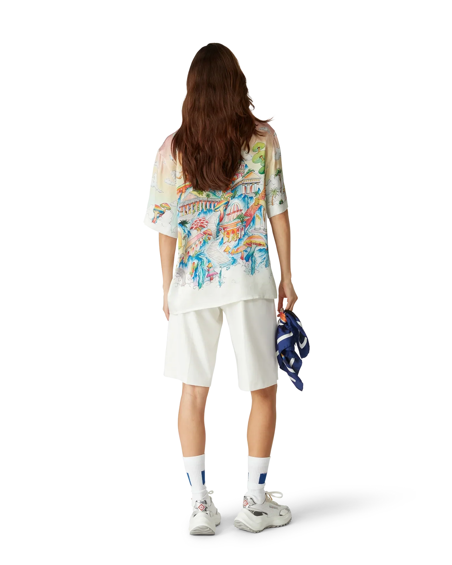 The Road To Knowledge Short Sleeve Silk Shirt | Casablanca Paris | Image 3