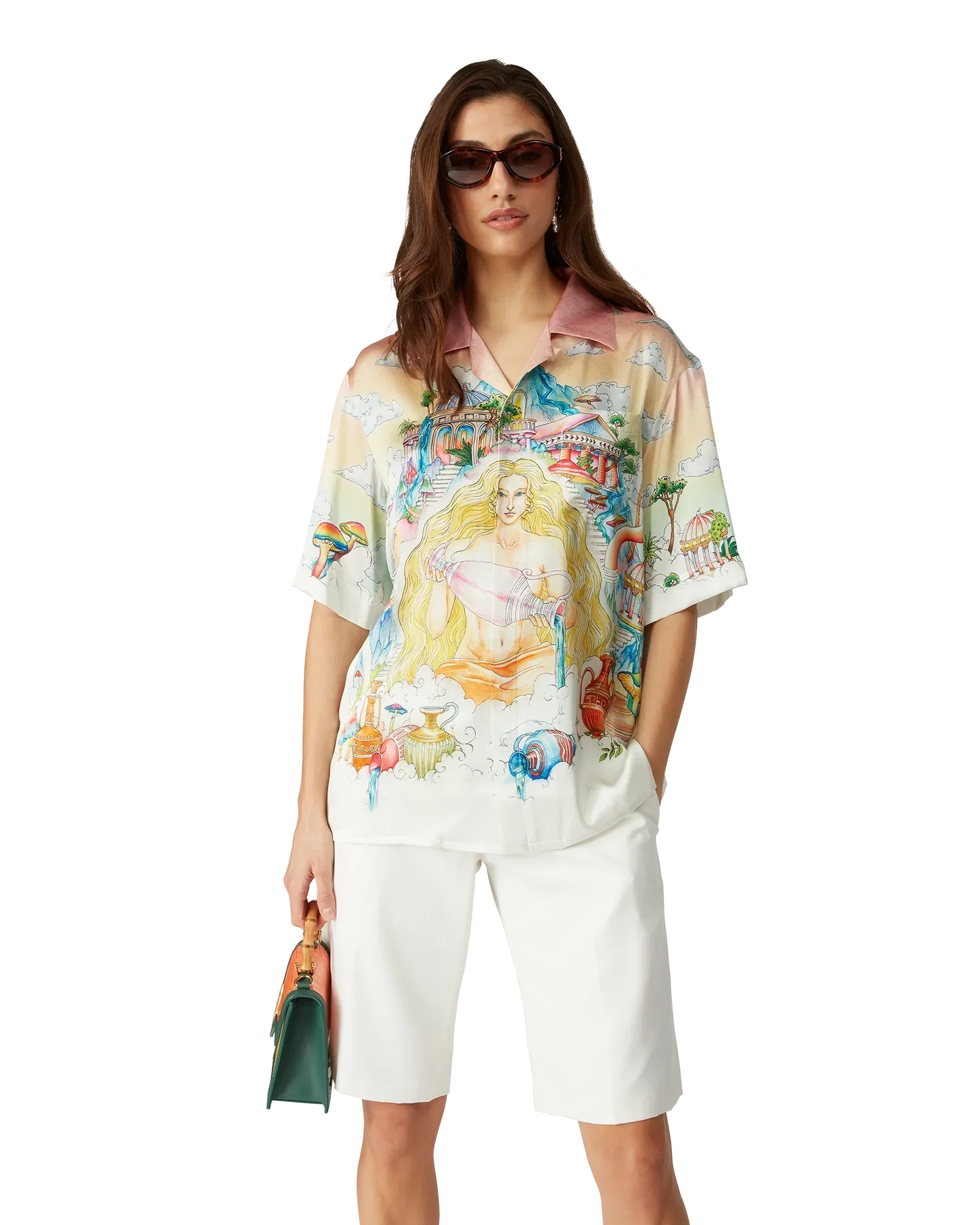 The Road To Knowledge Short Sleeve Silk Shirt | Casablanca Paris | Image 4