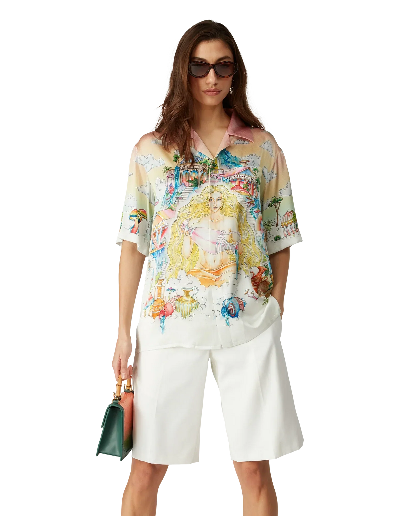 The Road To Knowledge Short Sleeve Silk Shirt | Casablanca Paris | Image 5