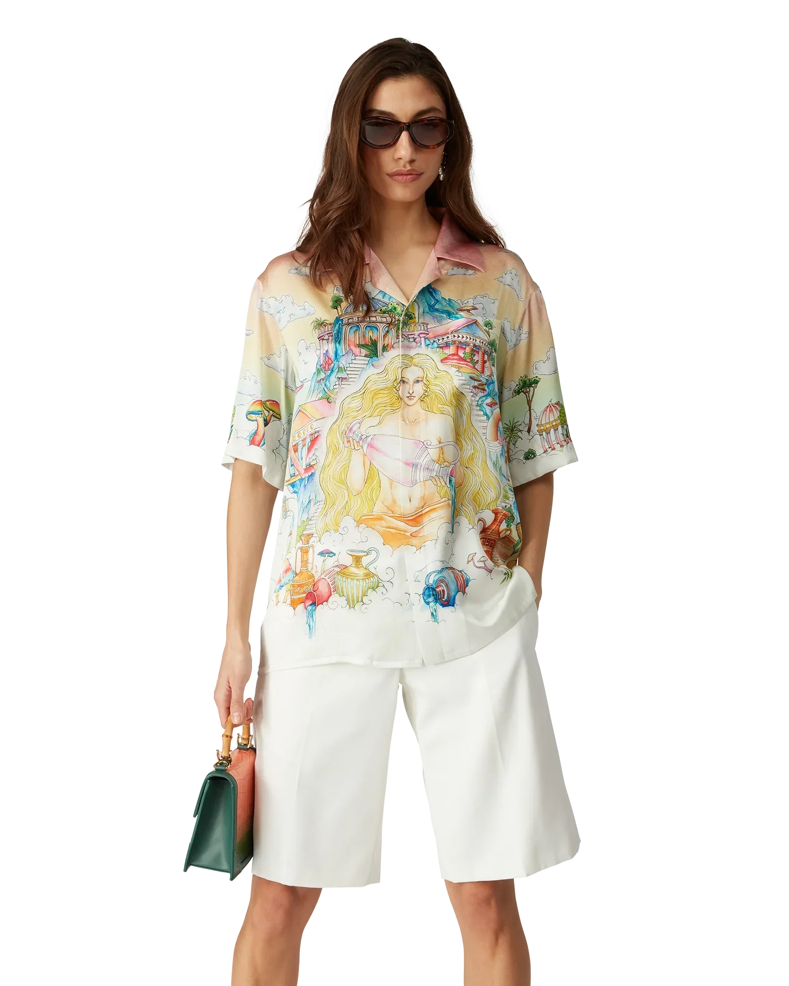 The Road To Knowledge Short Sleeve Silk Shirt | Casablanca Paris | Image 5