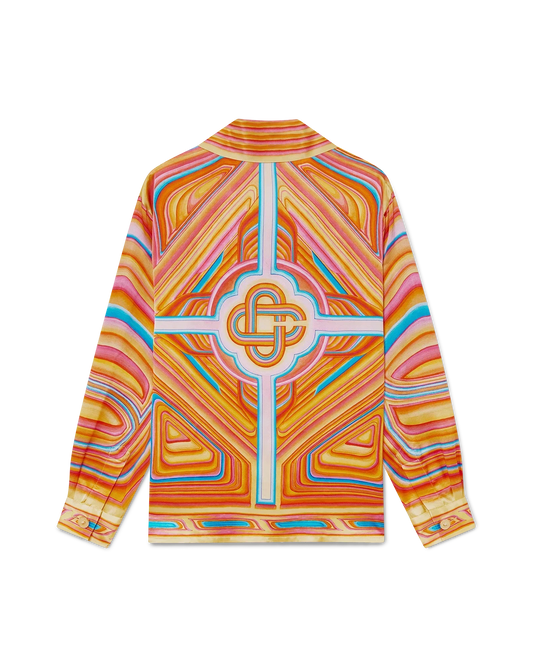 Low Rider Long Sleeve Silk Shirt | Casablanca Paris | Image 1
