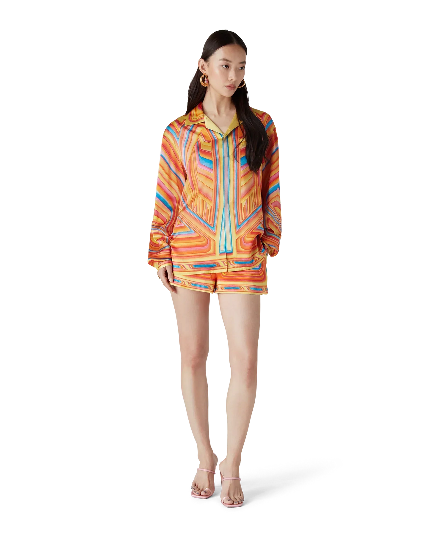 Low Rider Long Sleeve Silk Shirt | Casablanca Paris | Image 2