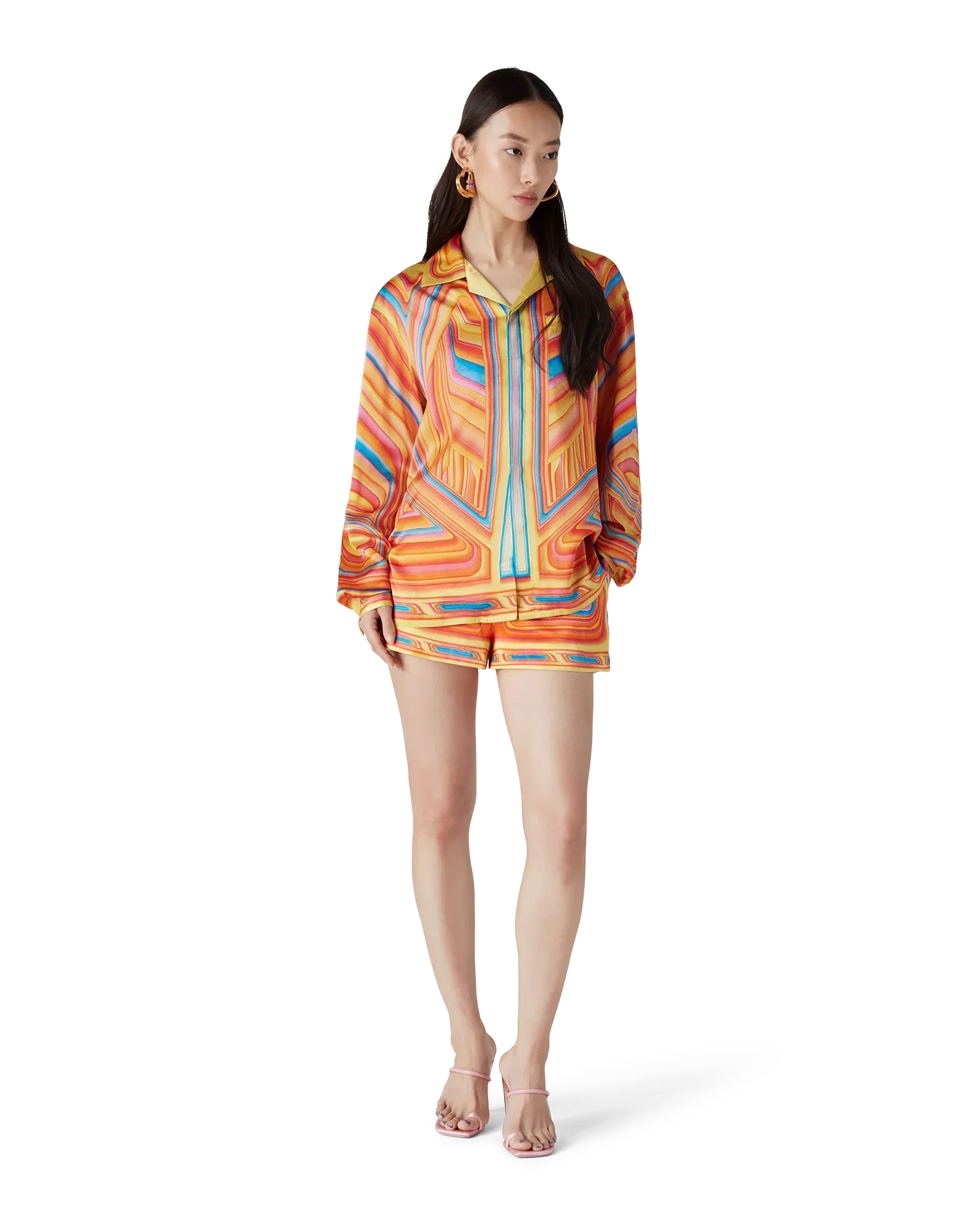 Low Rider Long Sleeve Silk Shirt | Casablanca Paris | Image 2