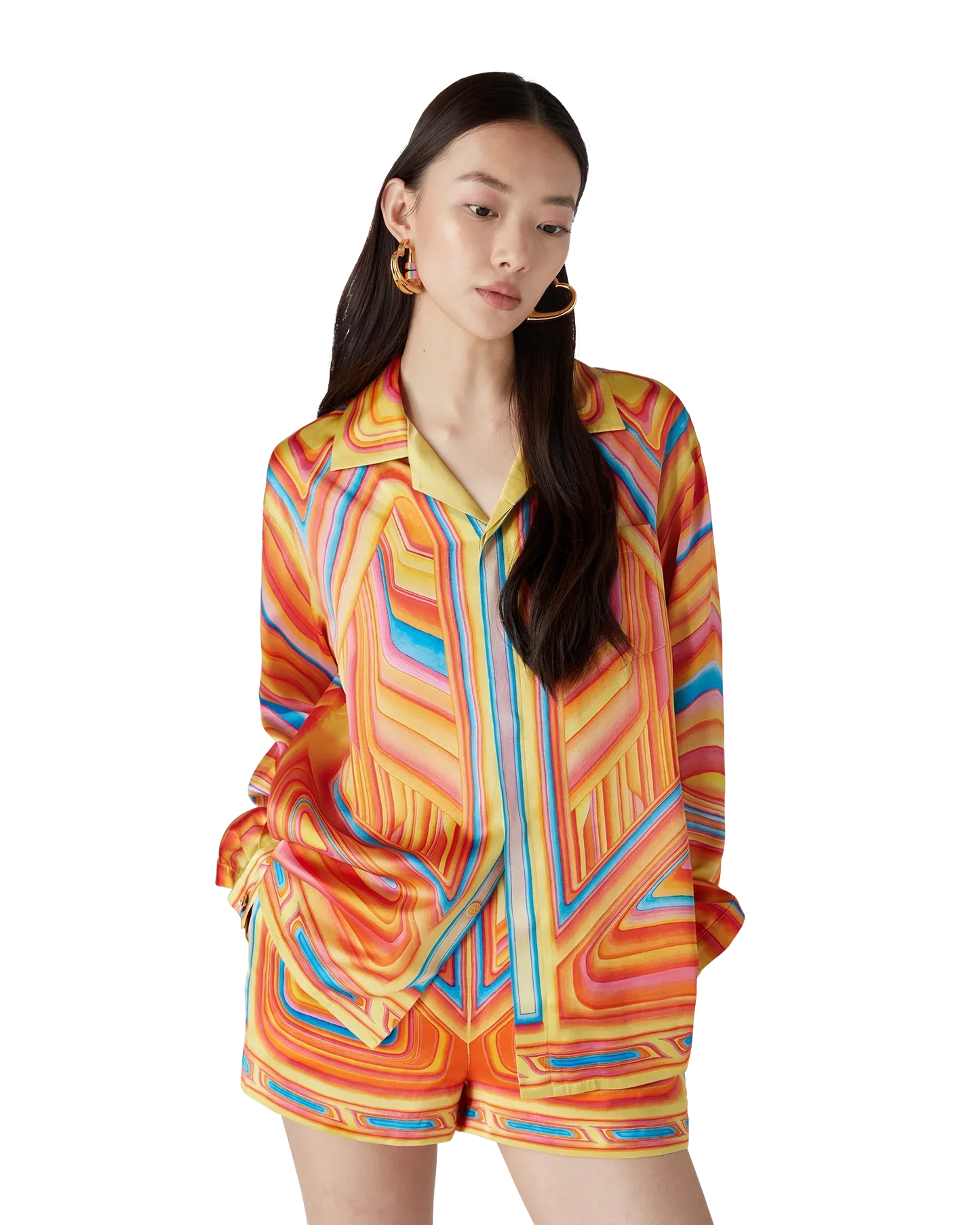 Low Rider Long Sleeve Silk Shirt | Casablanca Paris | Image 4