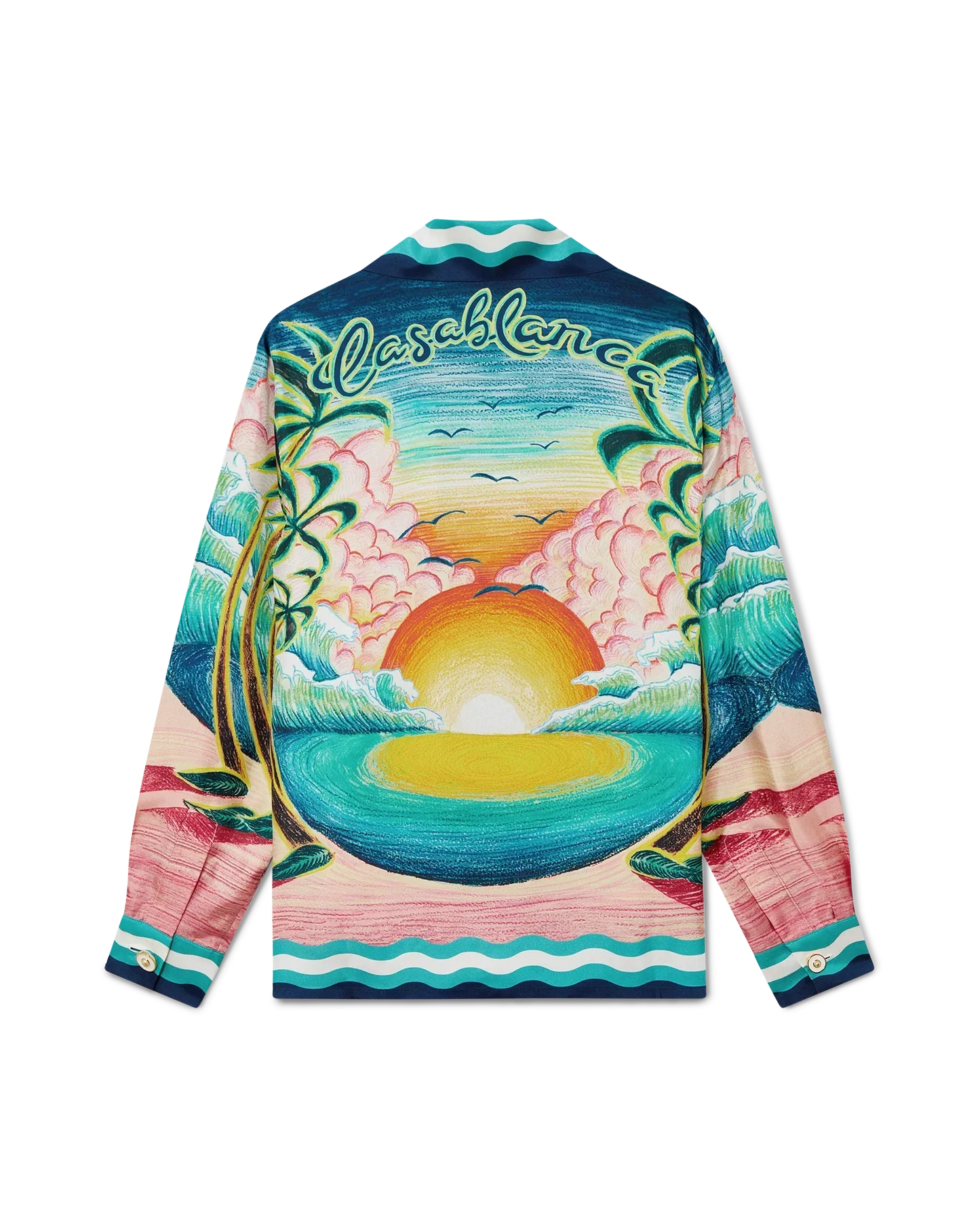 Danse De La Mer Long Sleeve Silk Shirt | Casablanca Paris | Image 1