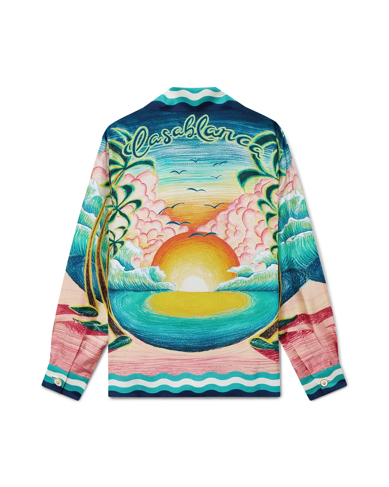 Danse De La Mer Long Sleeve Silk Shirt | Casablanca Paris | Image 1