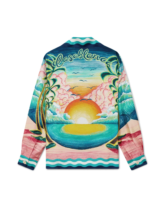 Danse De La Mer Long Sleeve Silk Shirt | Casablanca Paris | Image 1