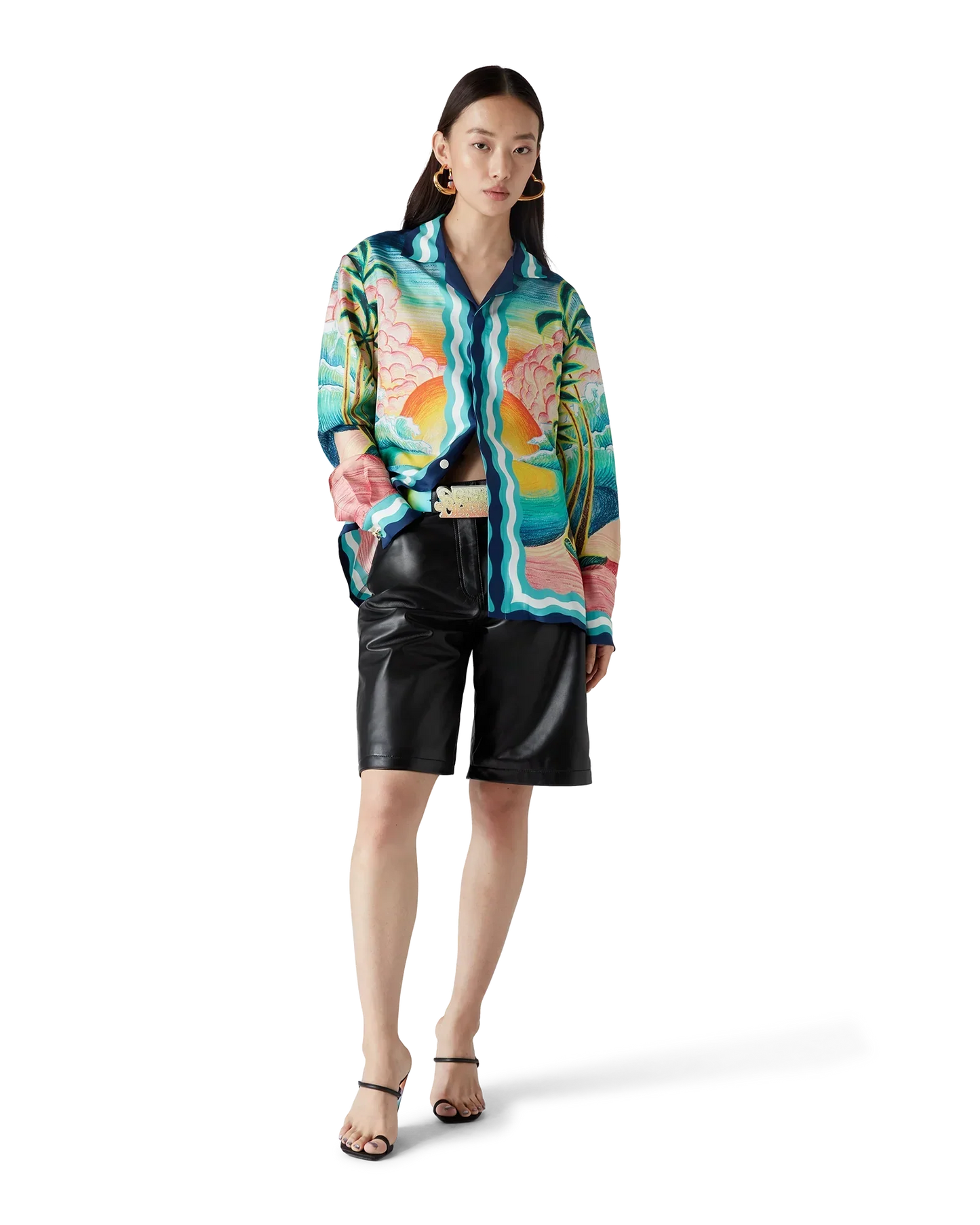 Danse De La Mer Long Sleeve Silk Shirt | Casablanca Paris | Image 2