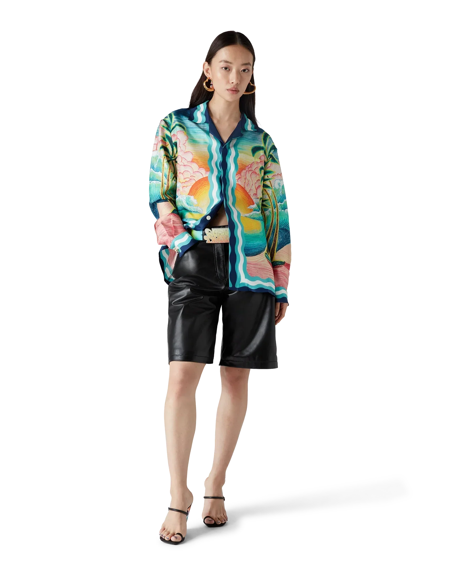 Danse De La Mer Long Sleeve Silk Shirt | Casablanca Paris | Image 2