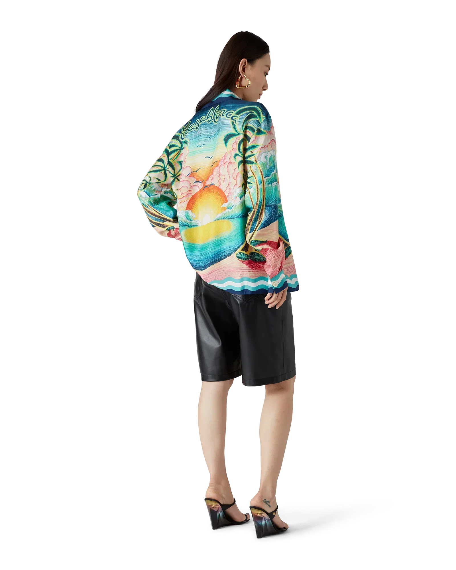Danse De La Mer Long Sleeve Silk Shirt | Casablanca Paris | Image 3