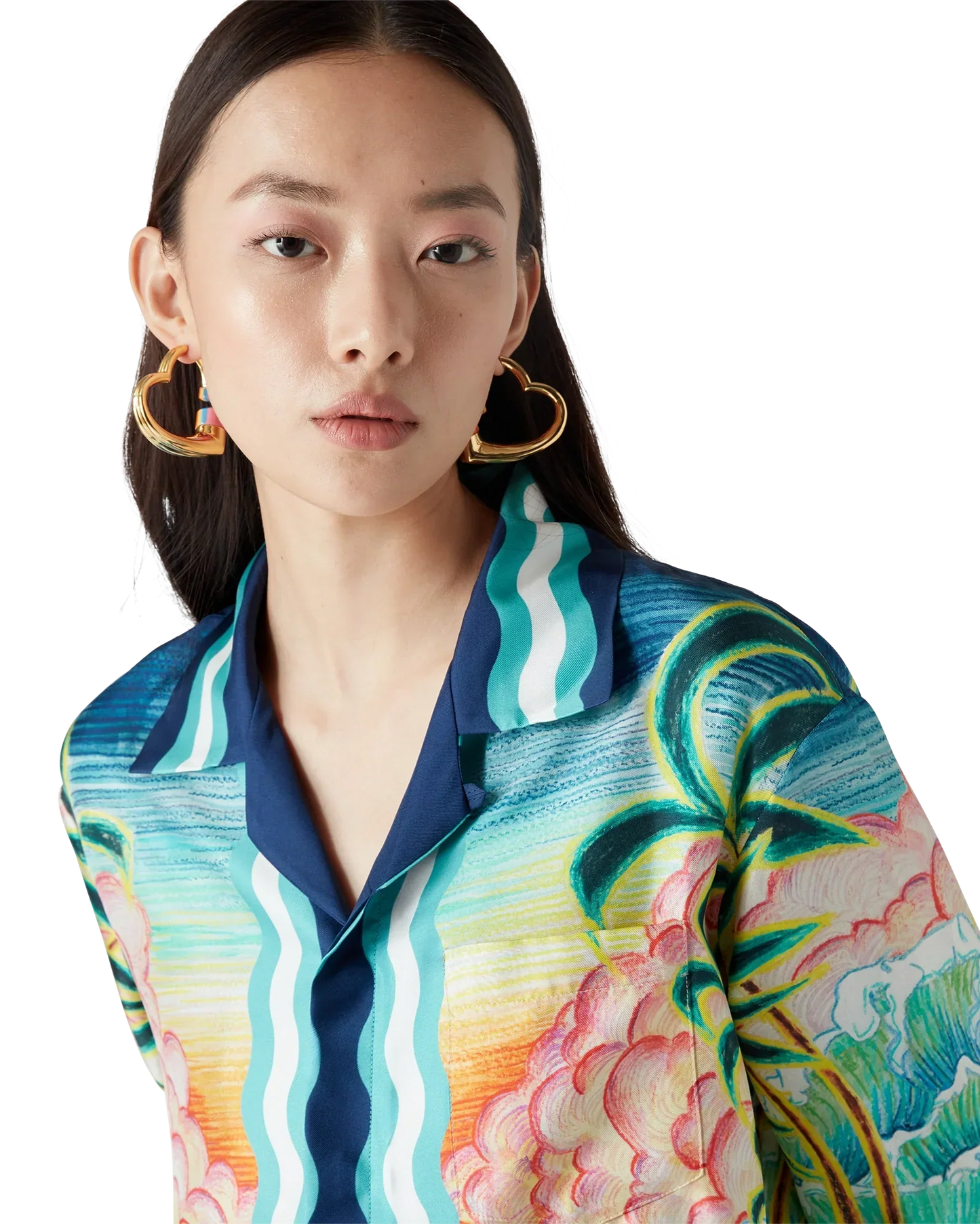 Danse De La Mer Long Sleeve Silk Shirt | Casablanca Paris | Image 5