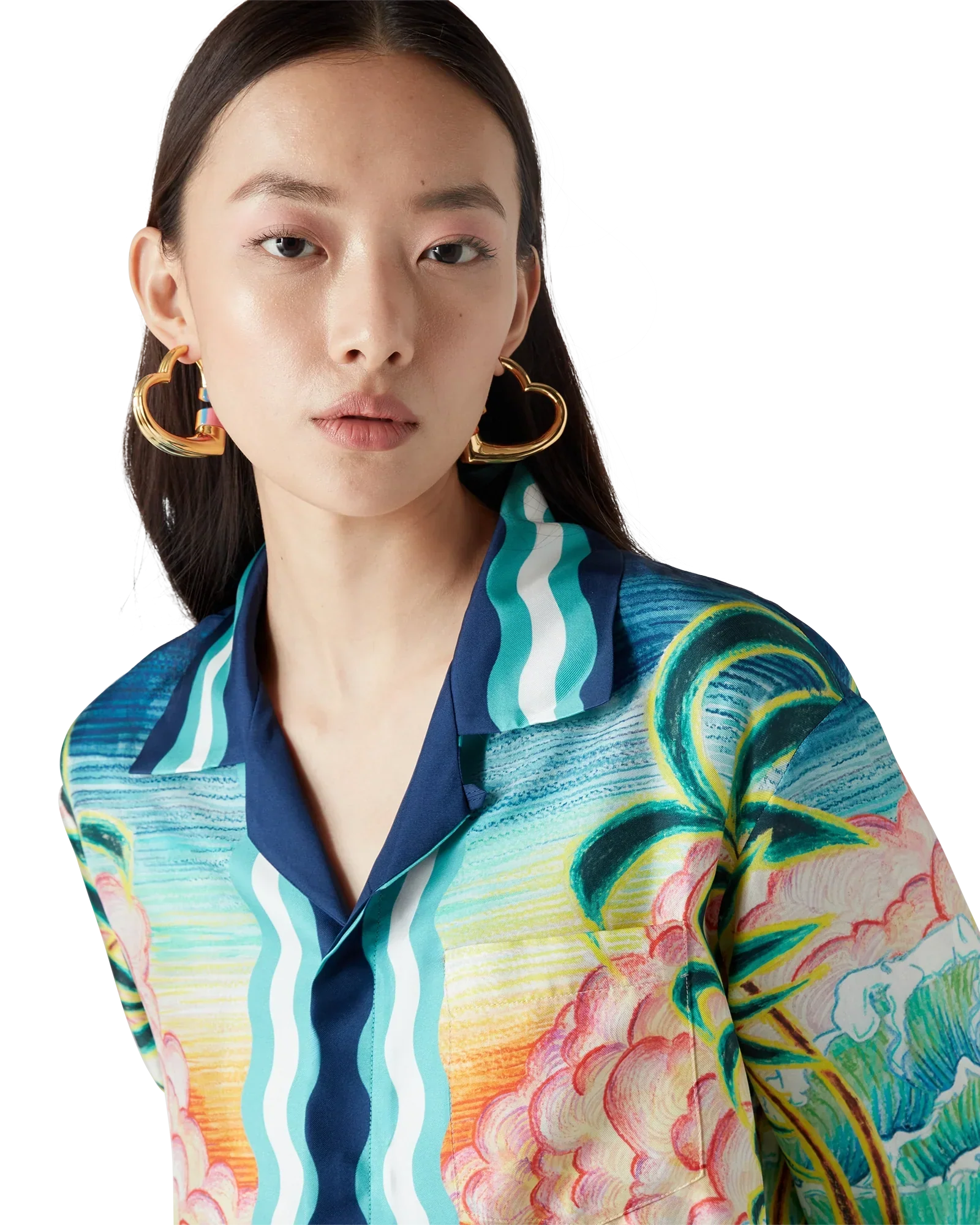 Danse De La Mer Long Sleeve Silk Shirt | Casablanca Paris | Image 5