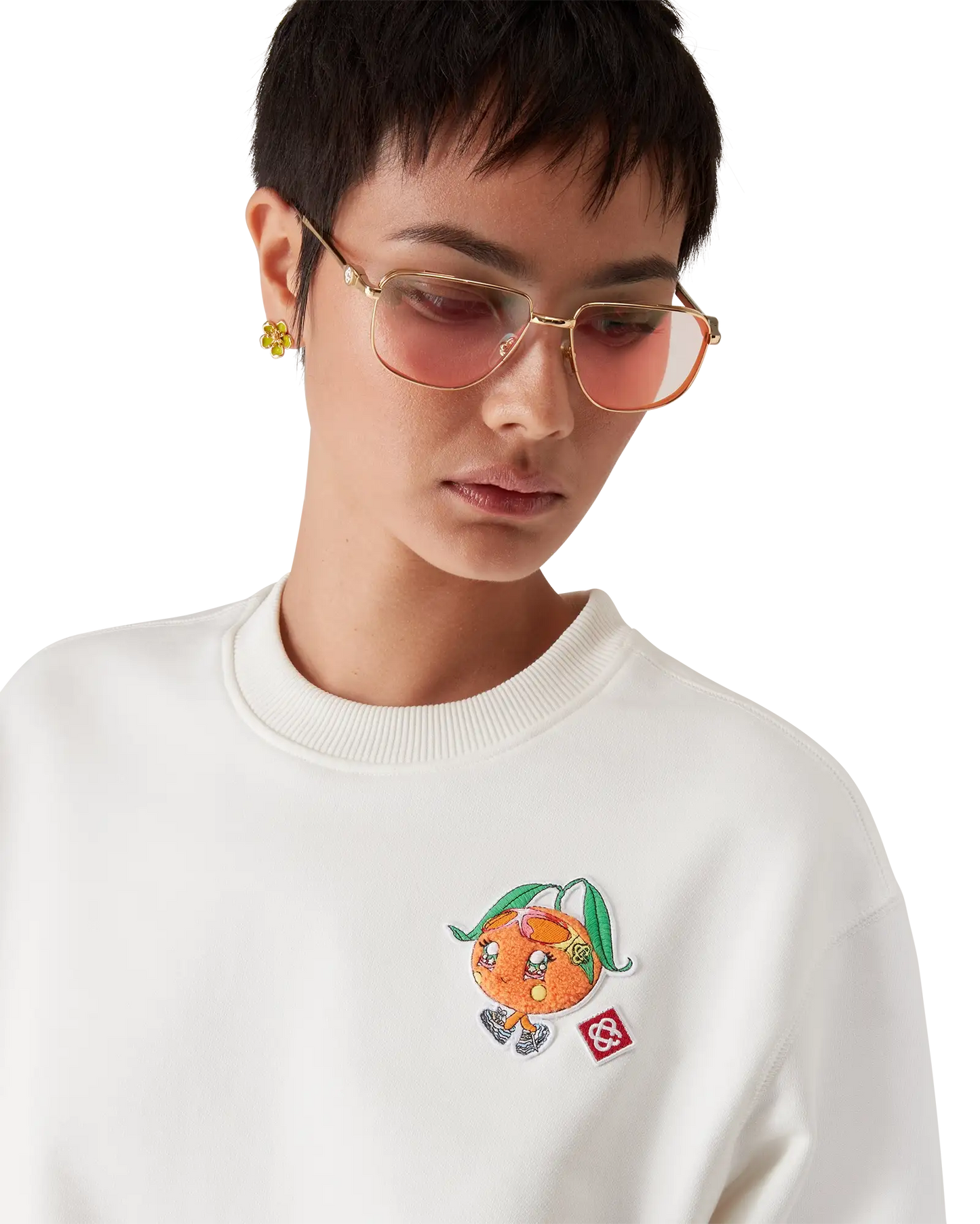 Orange Mascot Sweatshirt | Casablanca Paris | Image 5