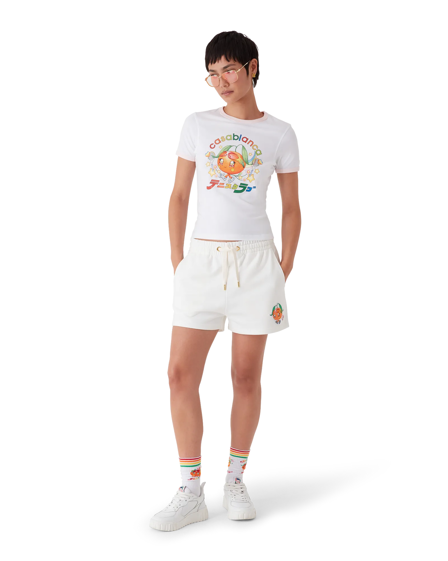 Orange Mascot Sweatshorts | Casablanca Paris | Image 2